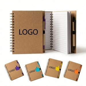 Detachable Pen Notebook - Sustainable Kraft Cover & Ruled Pages