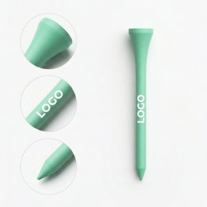 Light Green Premium Plastic Golf Tees - Standard Fixed Height