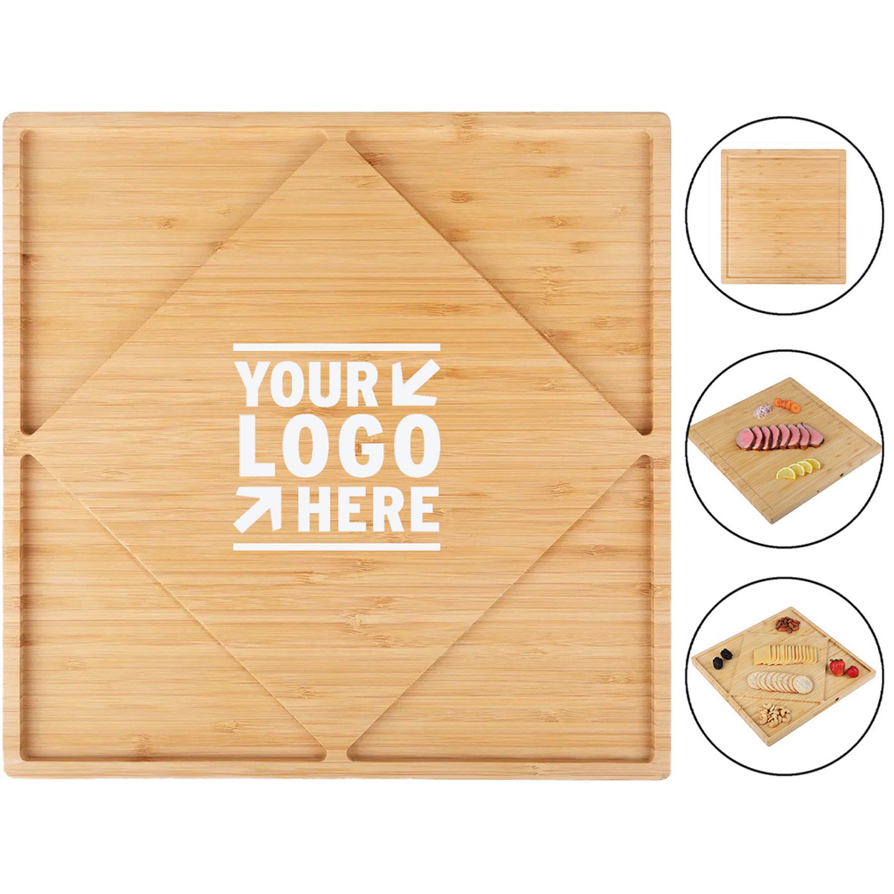 Eco-Friendly Bamboo Serving Tray