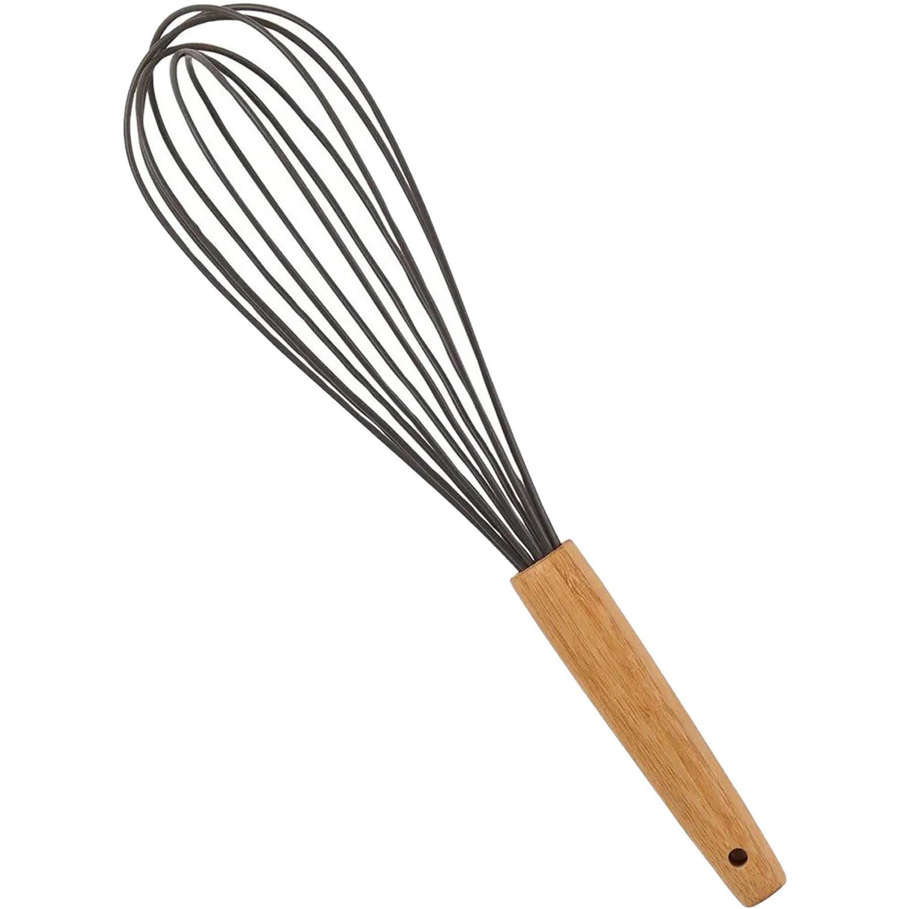 Flexible Kitchen Whisk with Wooden Grip 2
