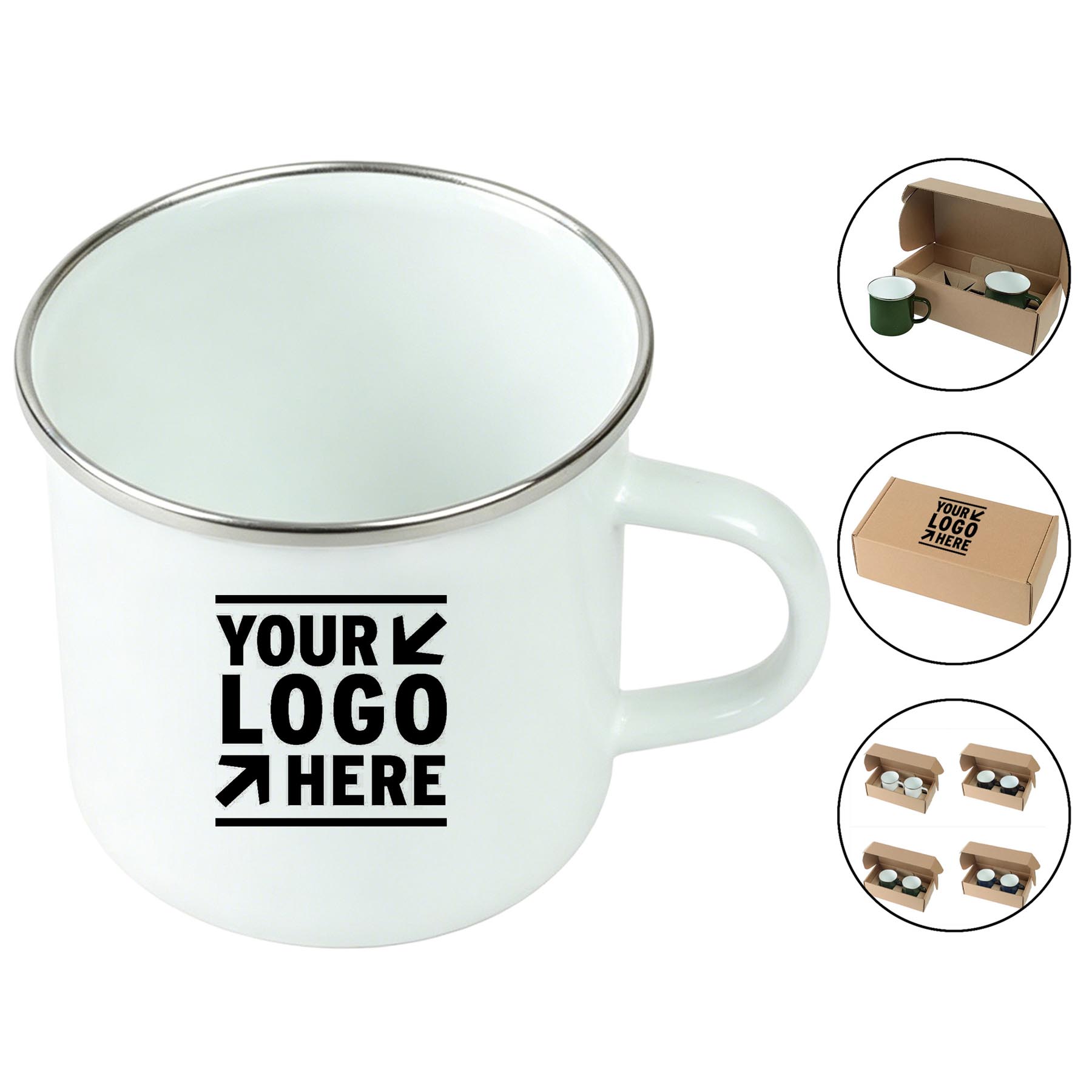 Speckle-IT Stainless Steel Camping Mug Gift Set