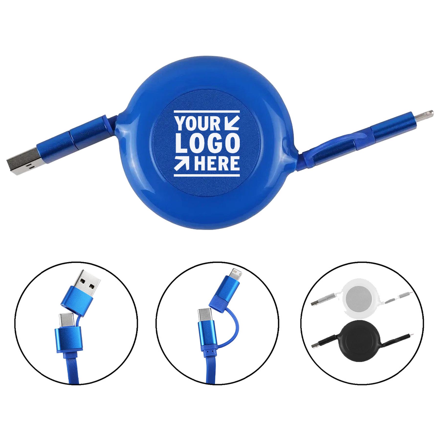 Versatile Retractable Charging Cable