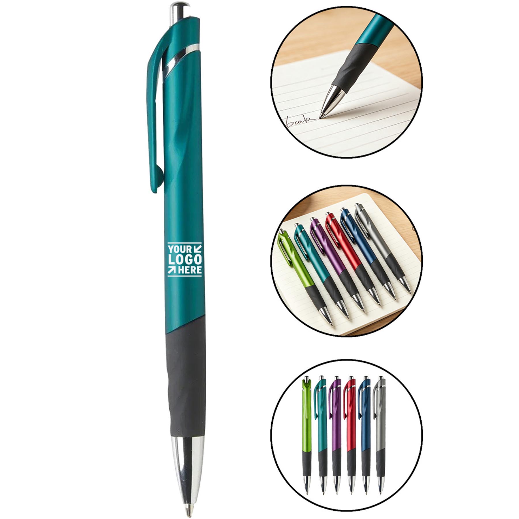 Metallic Grip Ballpoint Pen