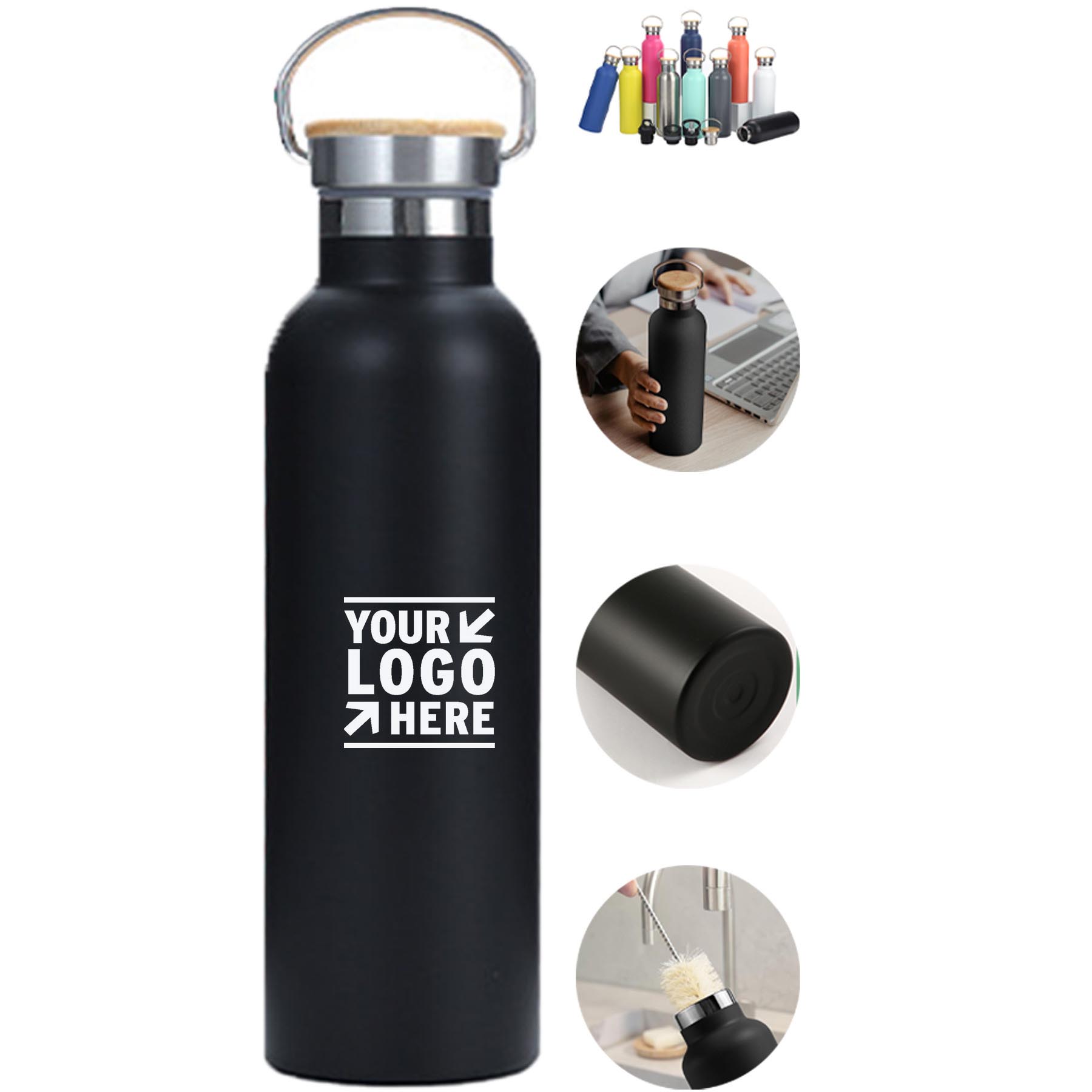 Insulated Steel Beverage Container with Presentation Packaging