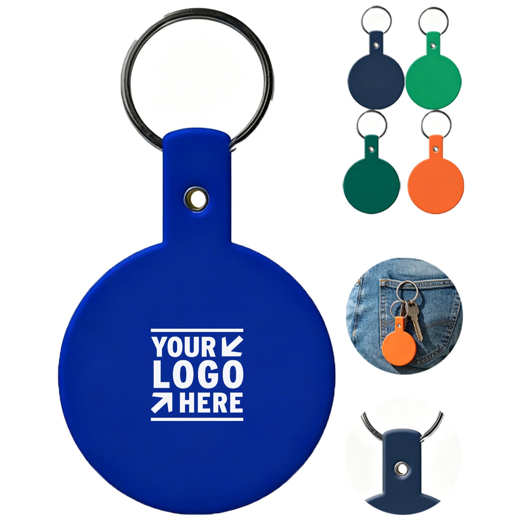 Flexible Circular Key Tag