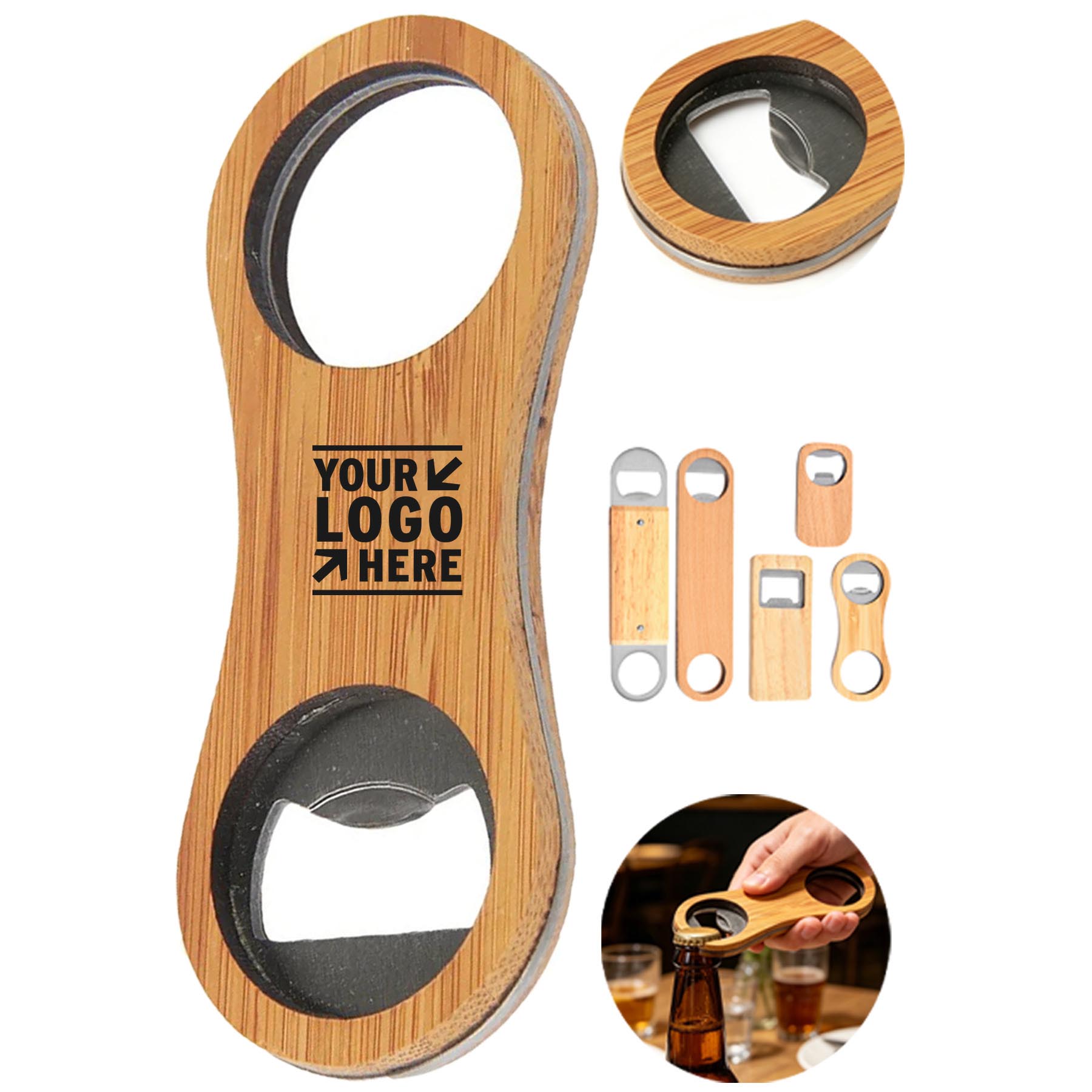 Eco-Friendly Bamboo Beverage Opener