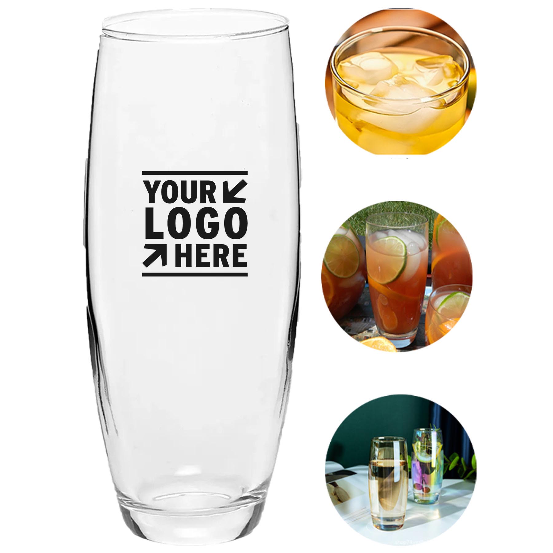Elegant Stemless Champagne Flute