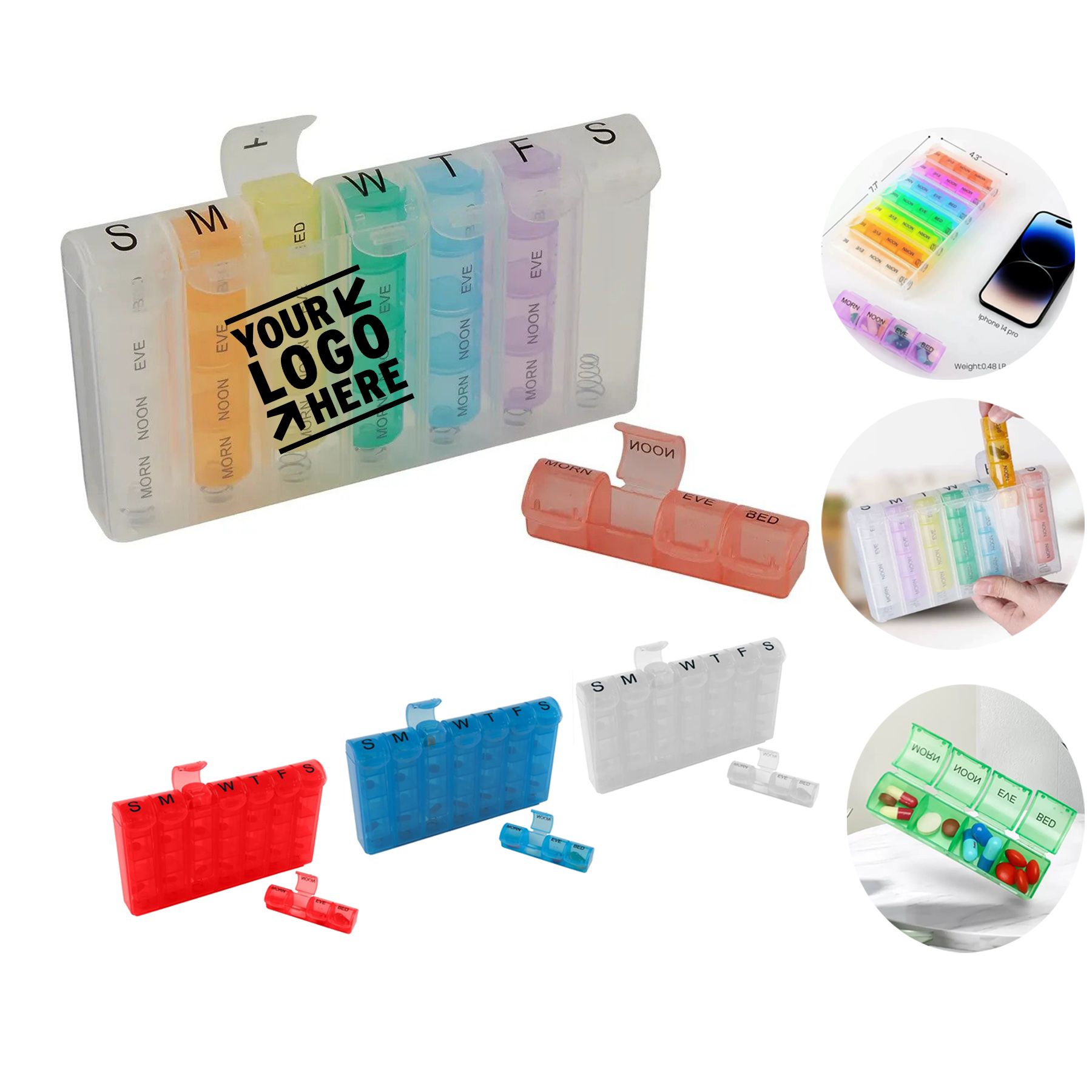 Weekly Pill Organizer Box