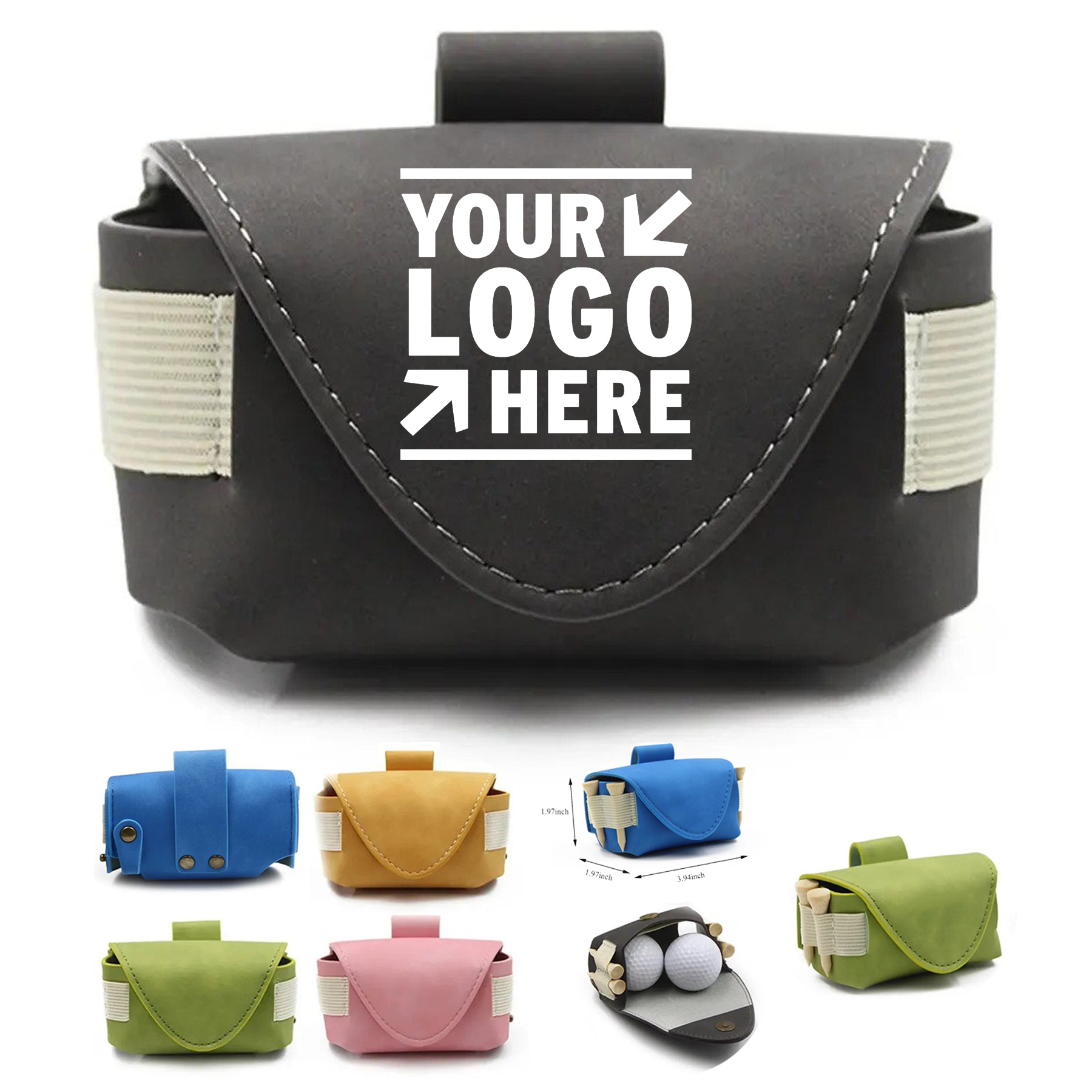 Waist-Mounted Golf Ball Carrier