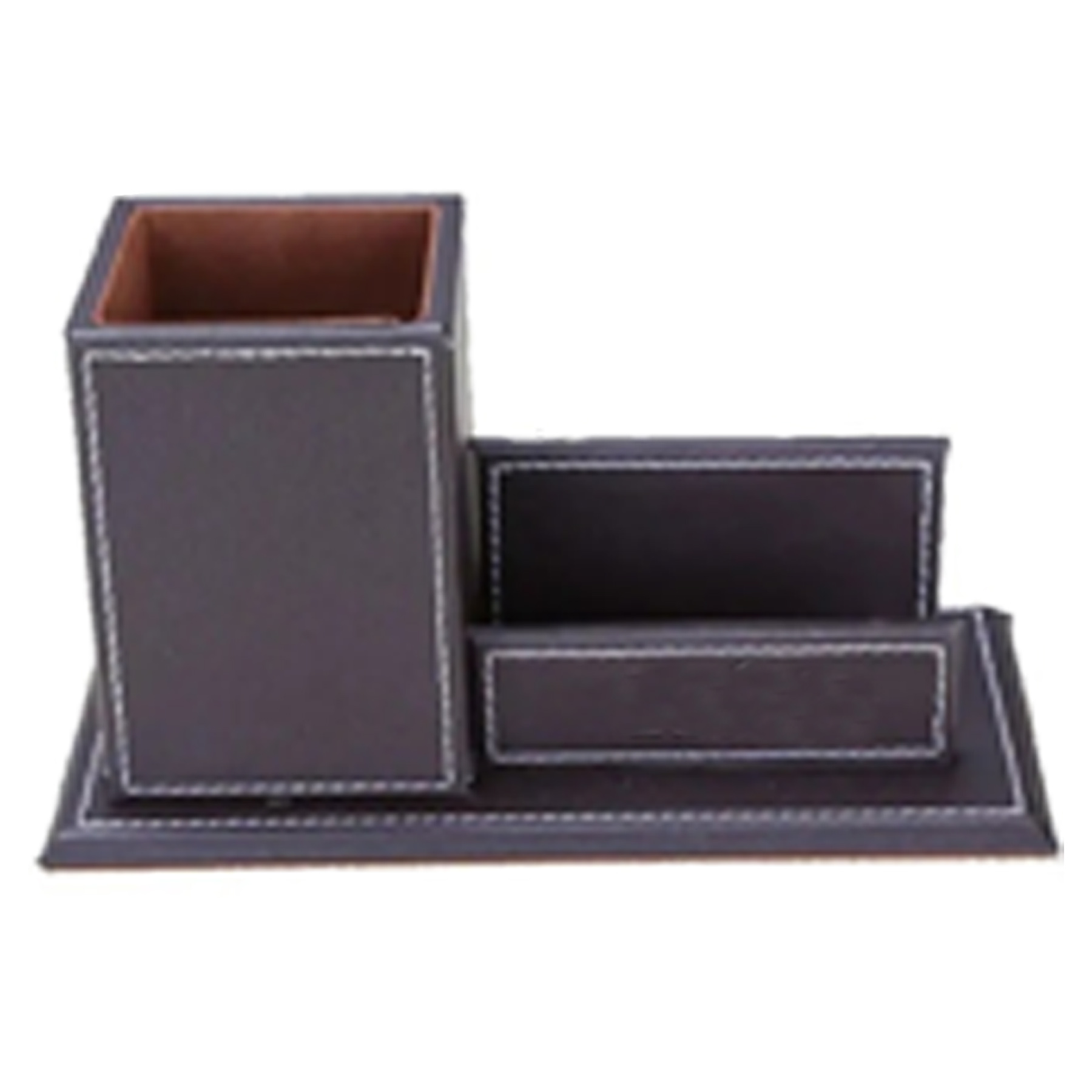 Eco-Friendly Leather Desk Organizer 2