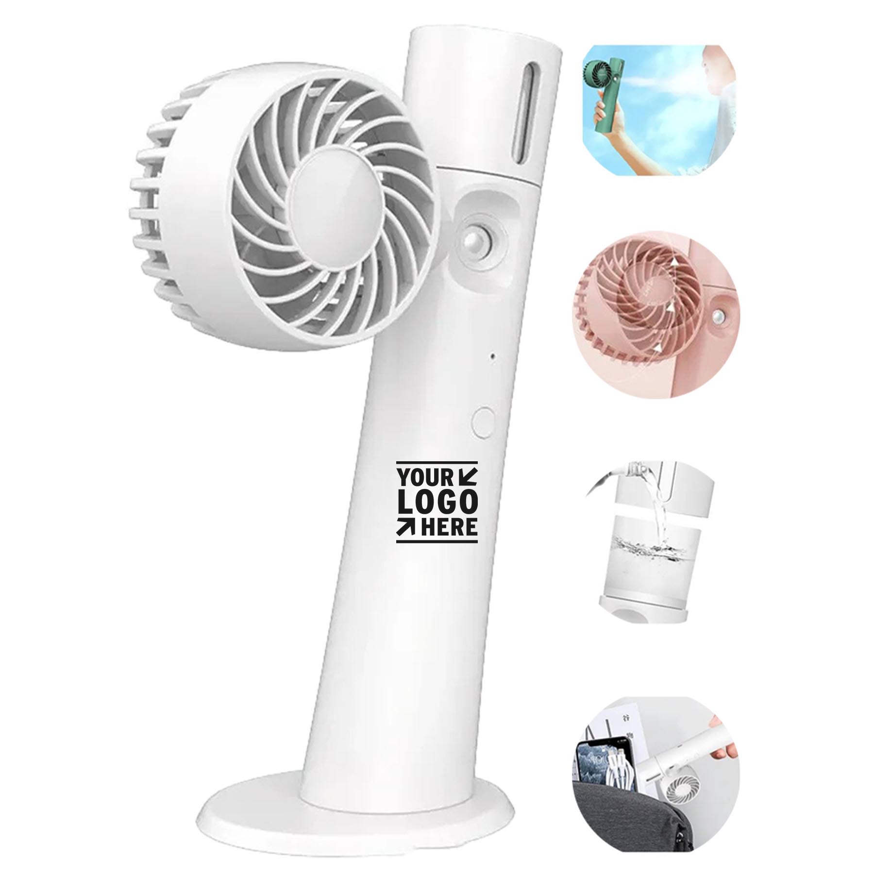 Portable Cooling Fan with Mist Spray