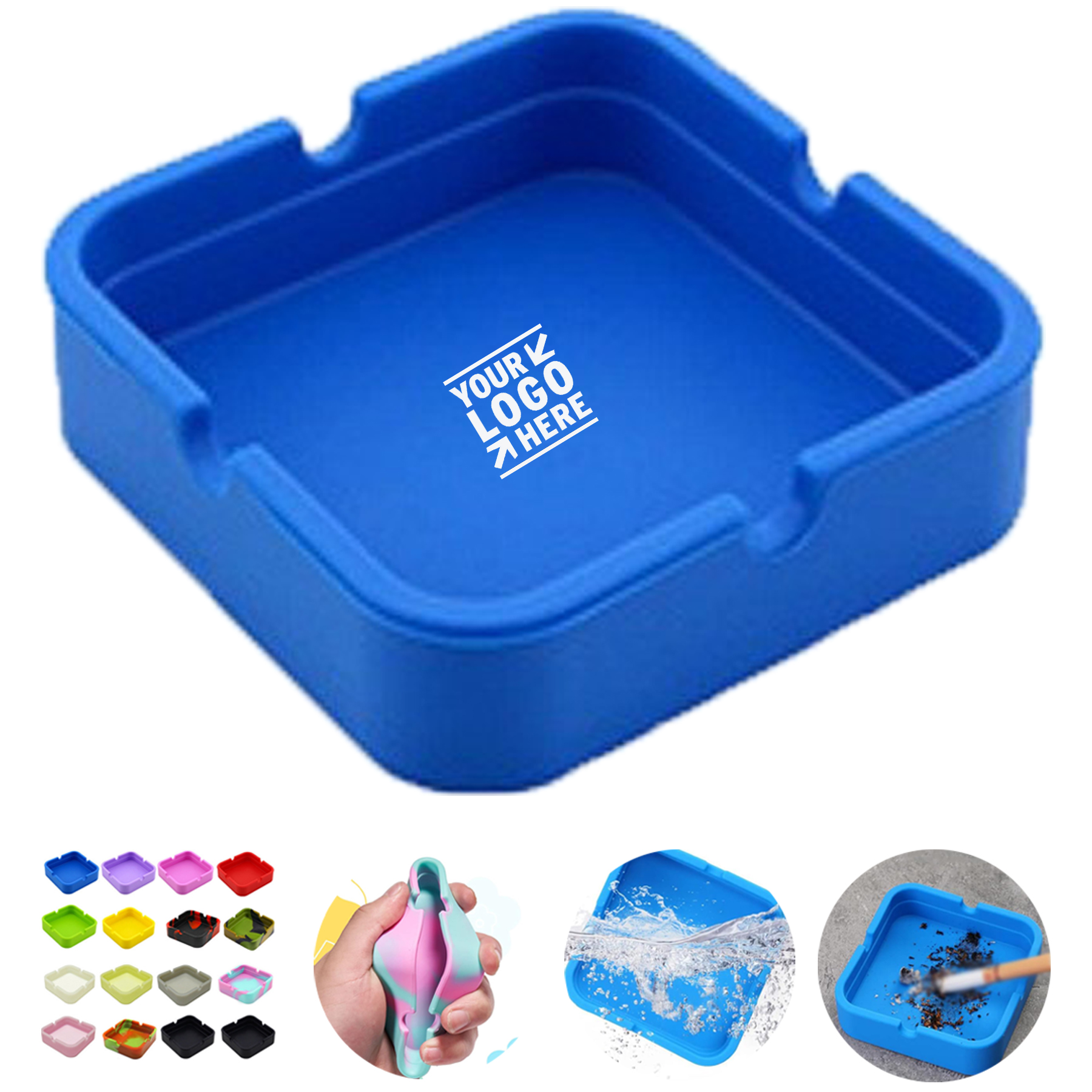 FlexiSquare Silicone Ash Tray