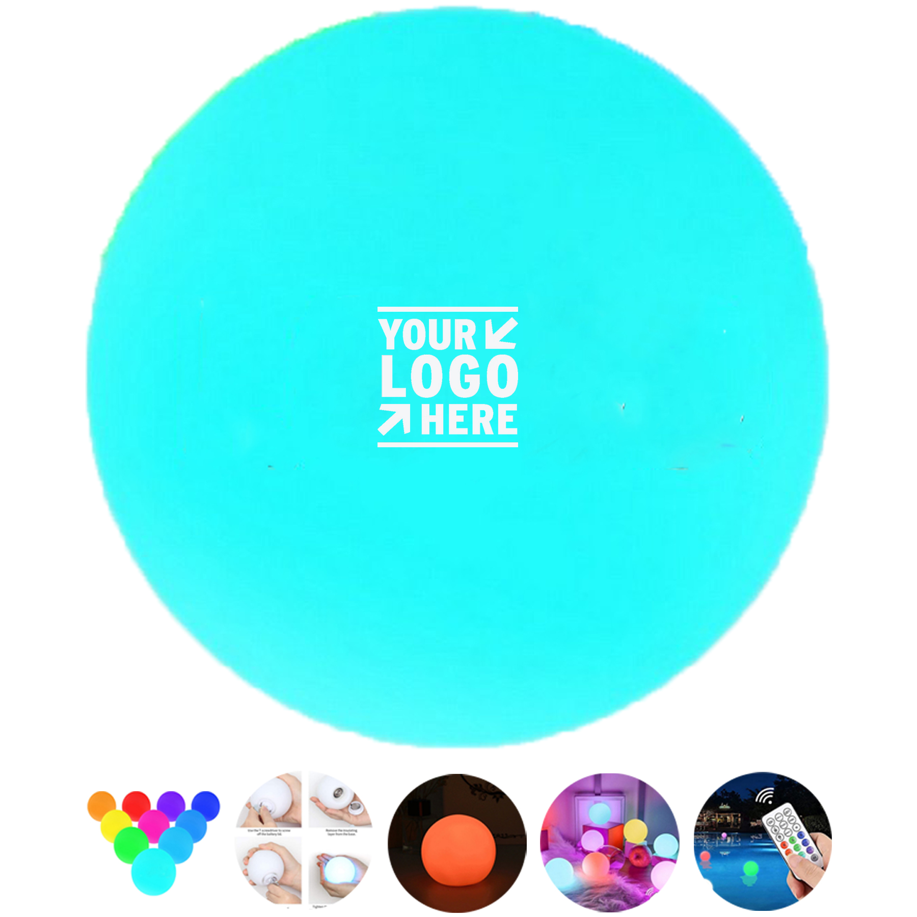 AquaGlow Remote-Controlled Floating Light Sphere