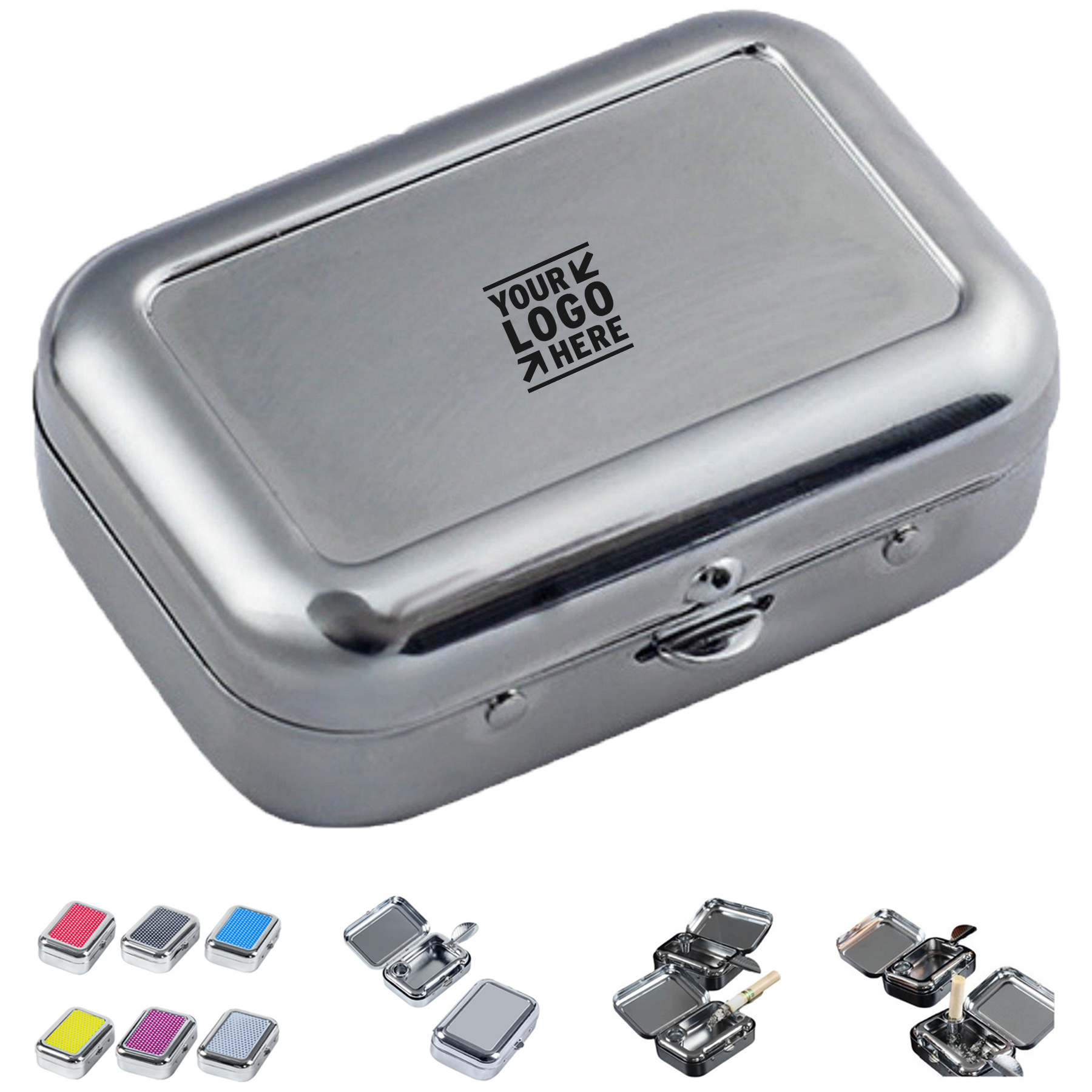 Compact Metal Travel Ashtray
