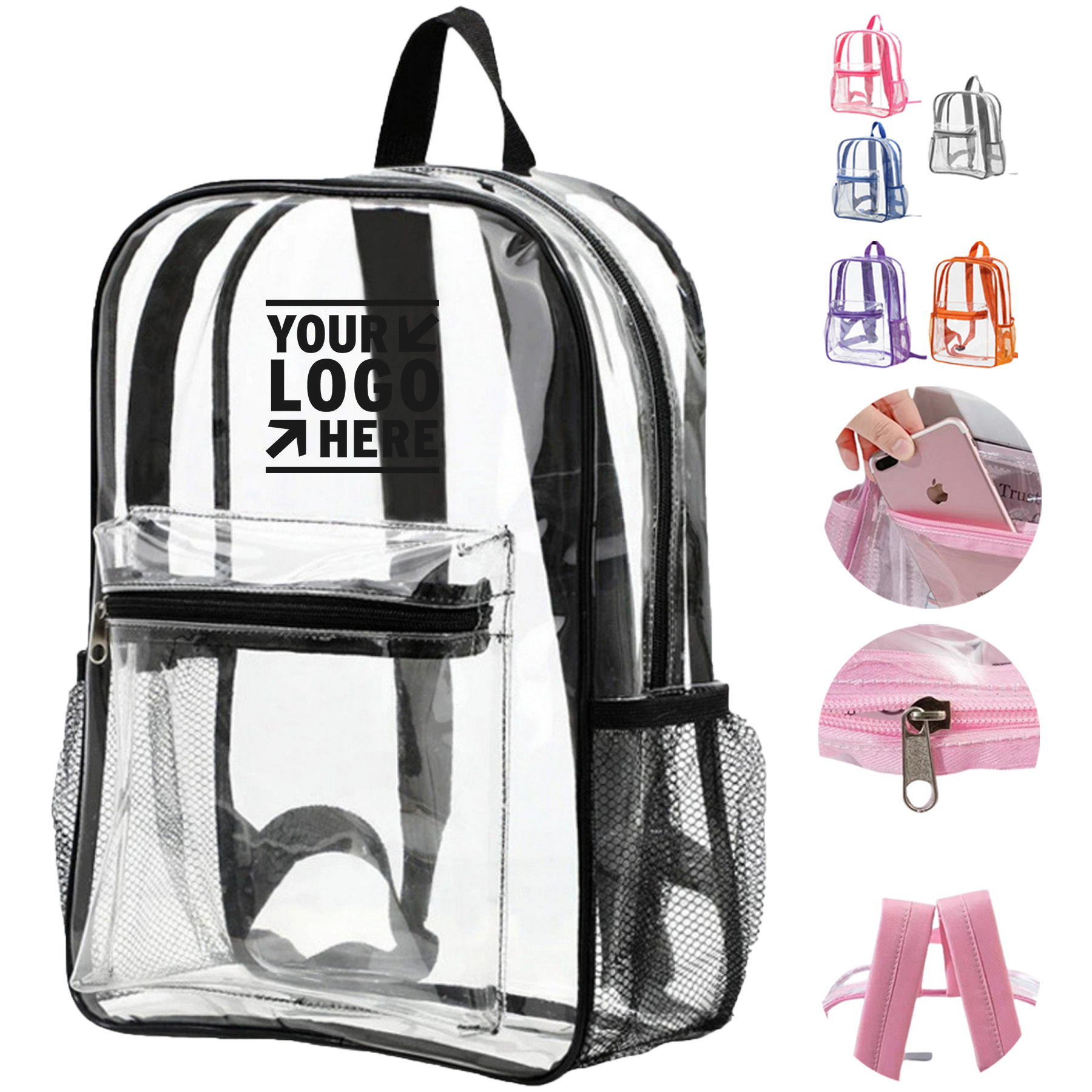 Transparent Water-Resistant Backpack