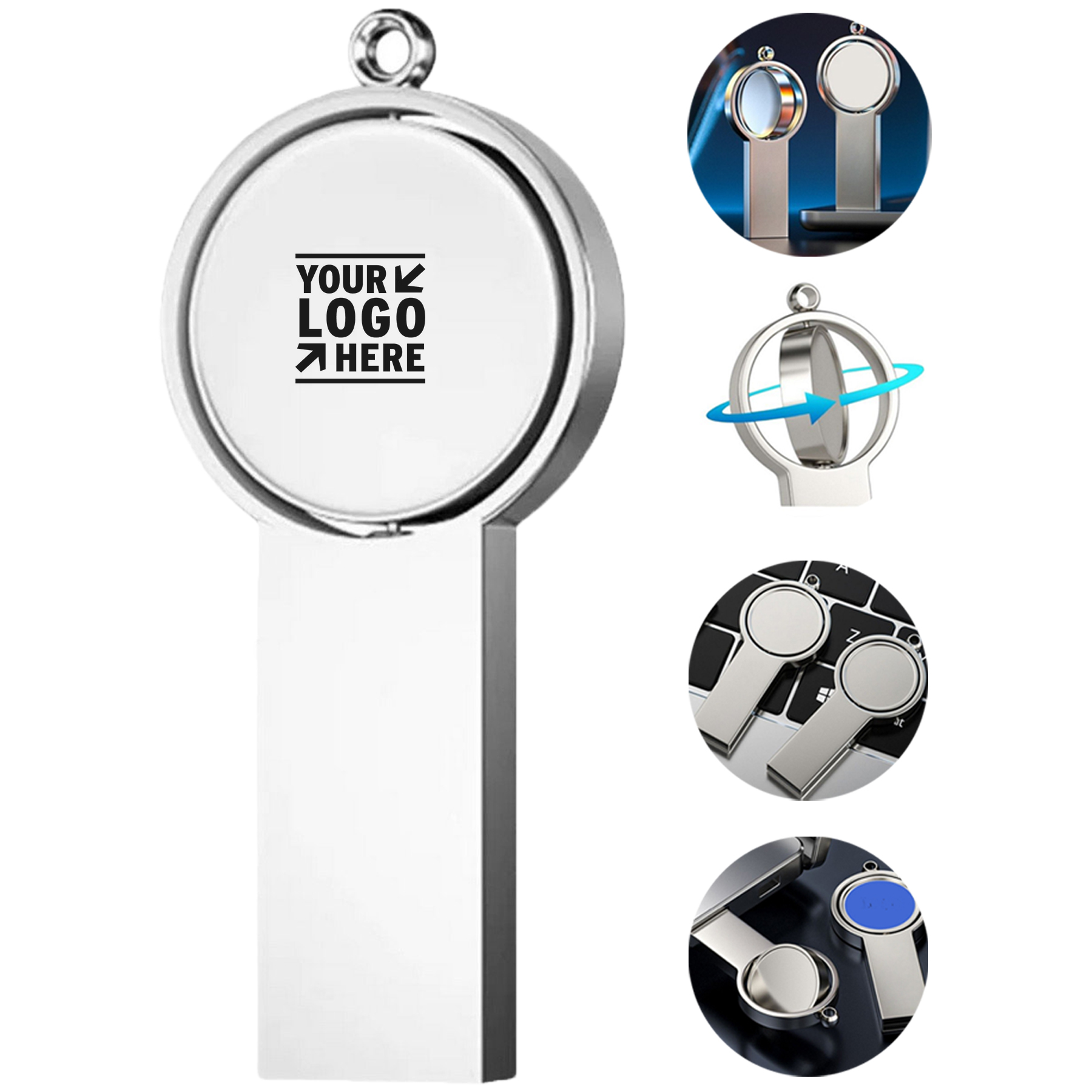 Rotating Badge USB Drive