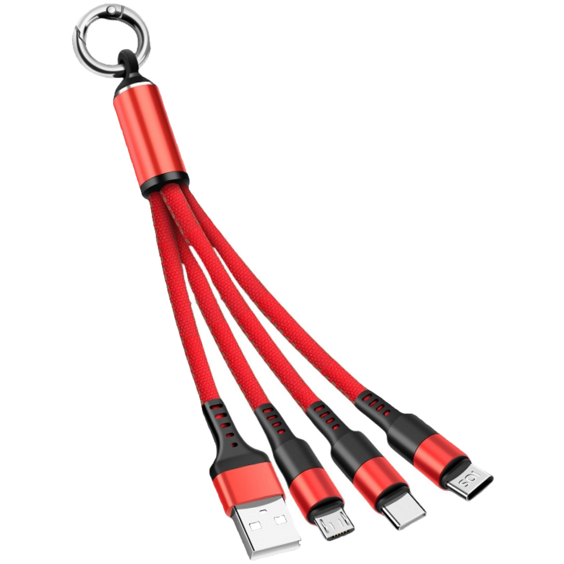 Compact Multi-Device Charging Cable with Keychain 2