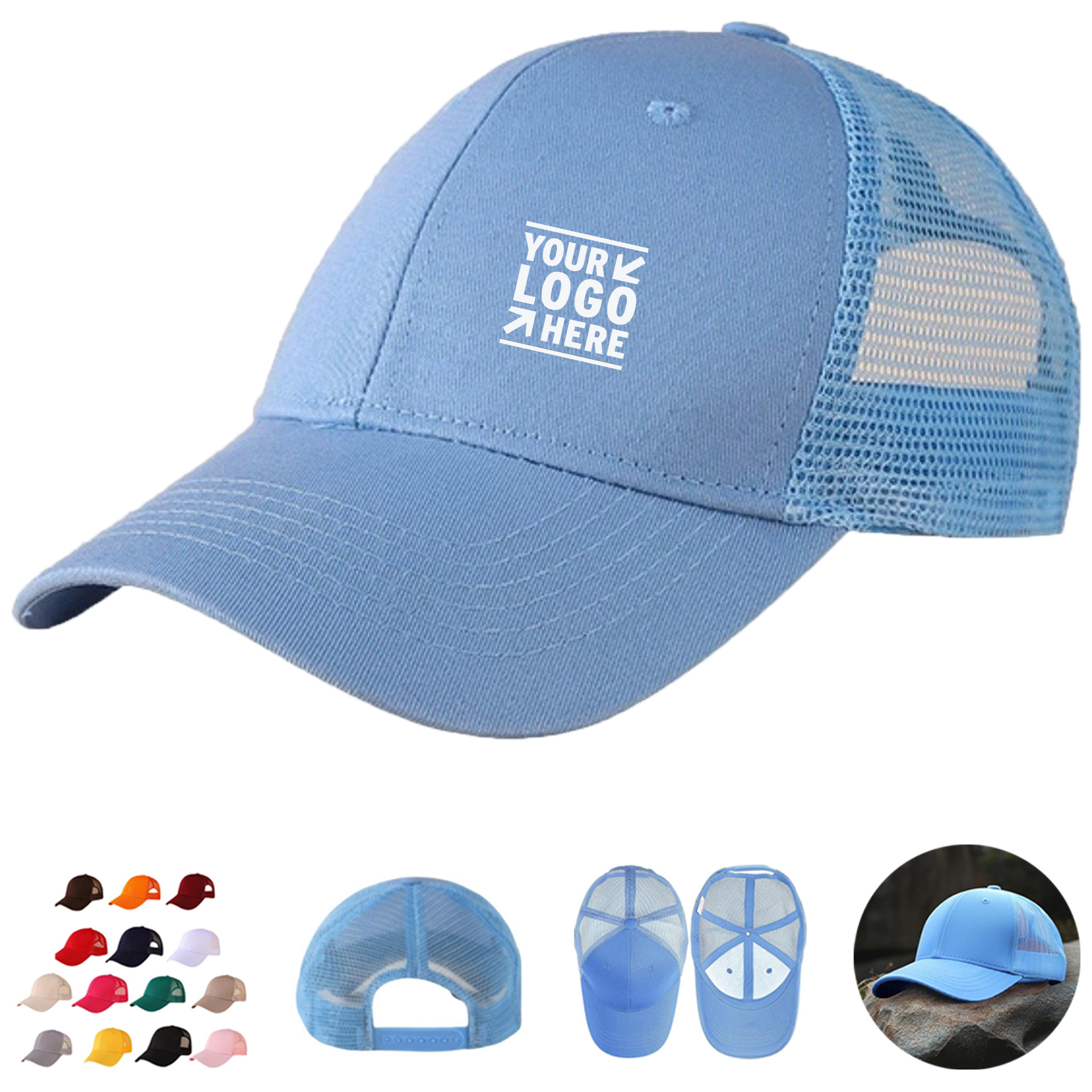 Breathable Cotton Mesh Cap