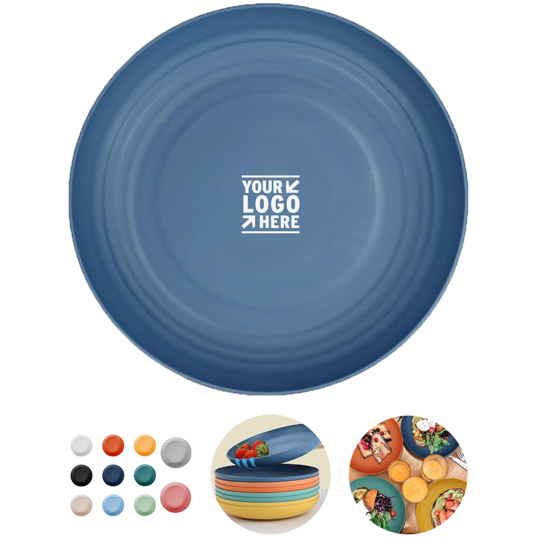 Eco-Friendly Wheat Straw Dinnerware Set