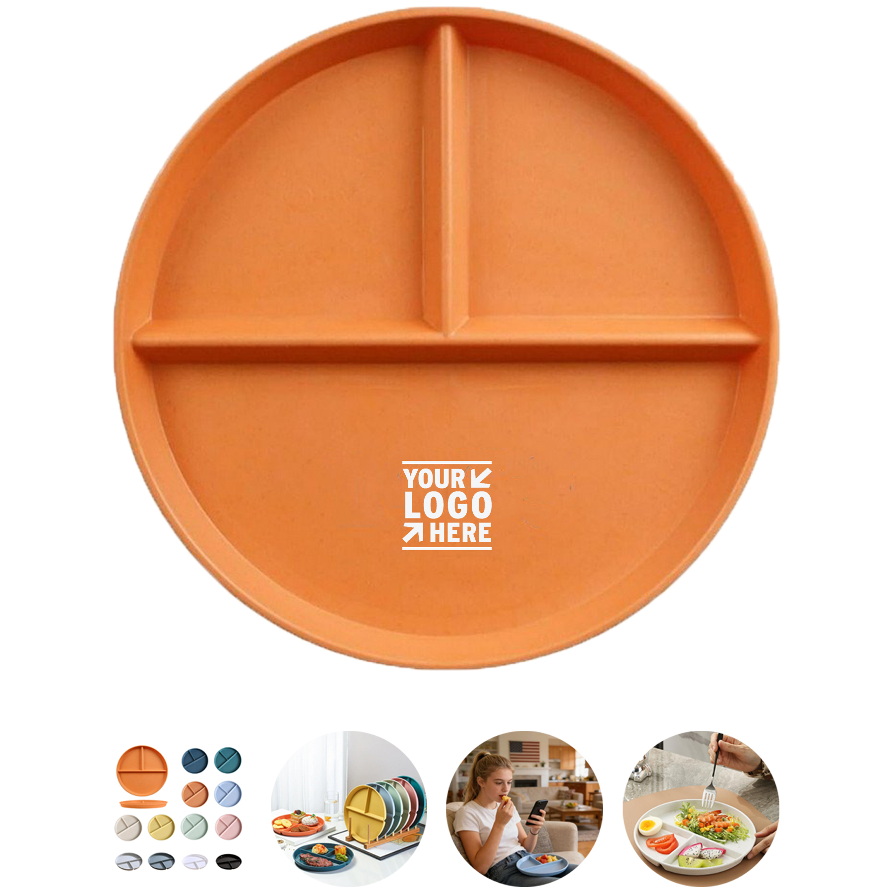 Eco-Friendly Divided Dinner Plates