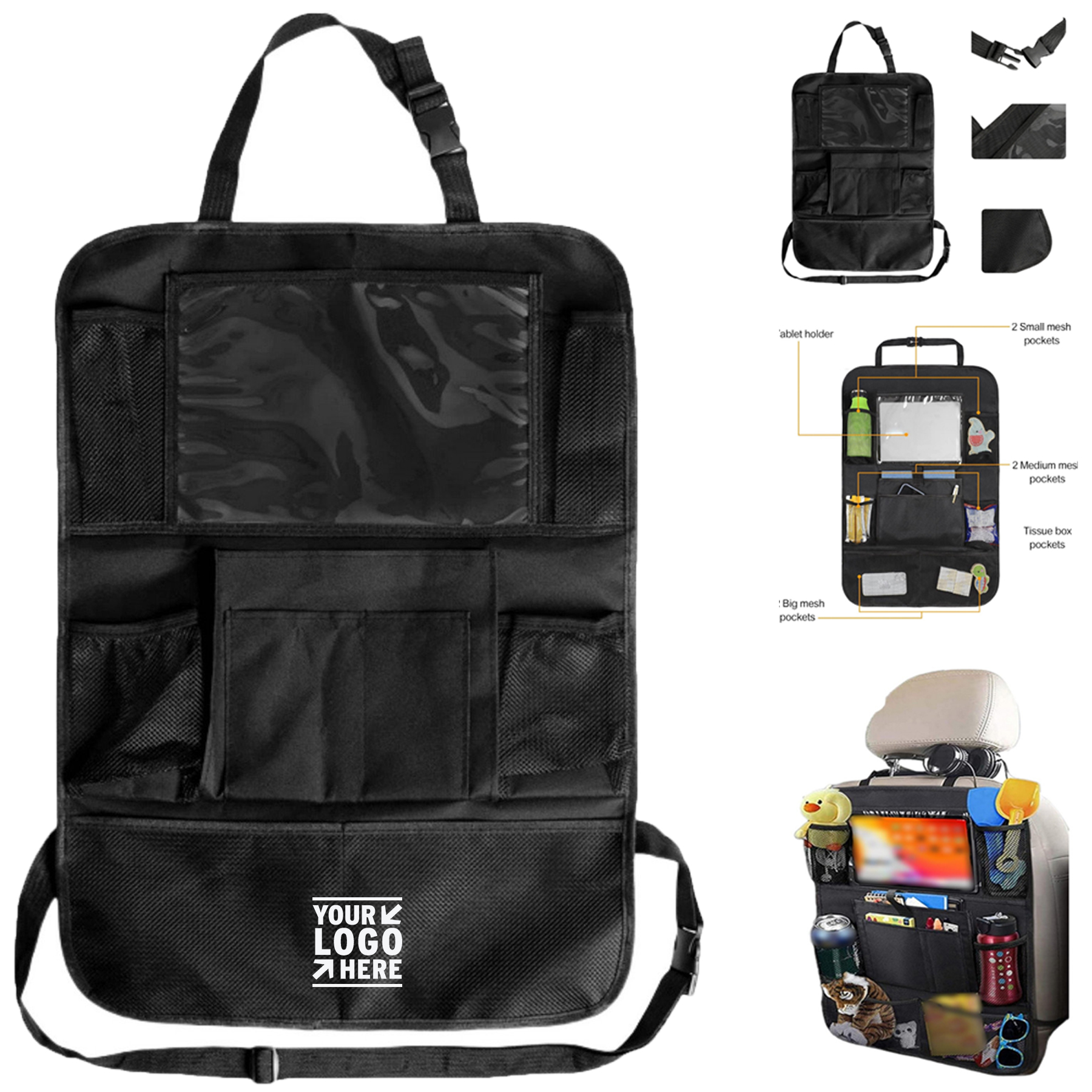 Vehicle Rear Seat Organizer