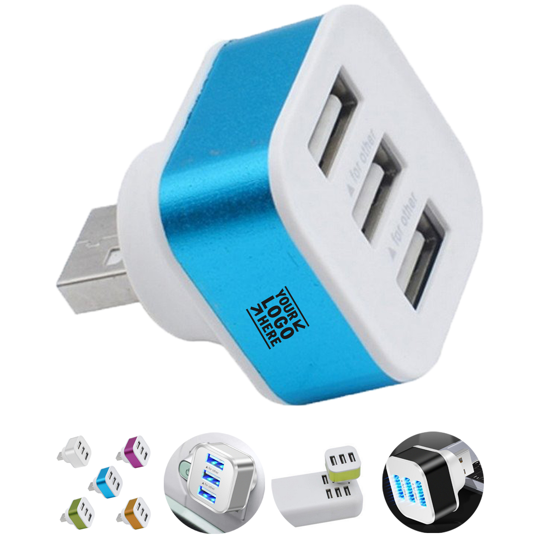 Compact Multi-Port USB Hub