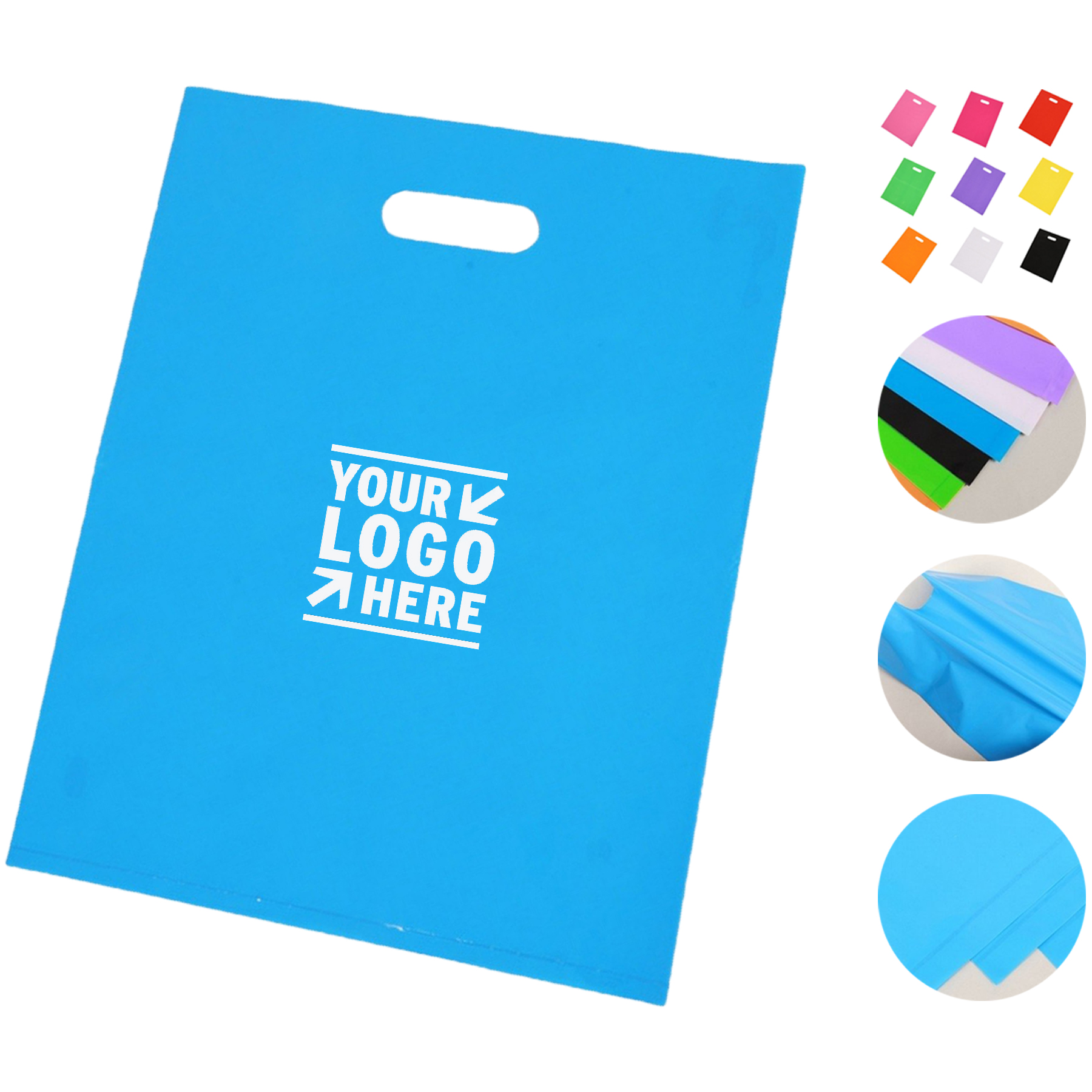 Eco-Friendly Colored Handle Shopping Bag