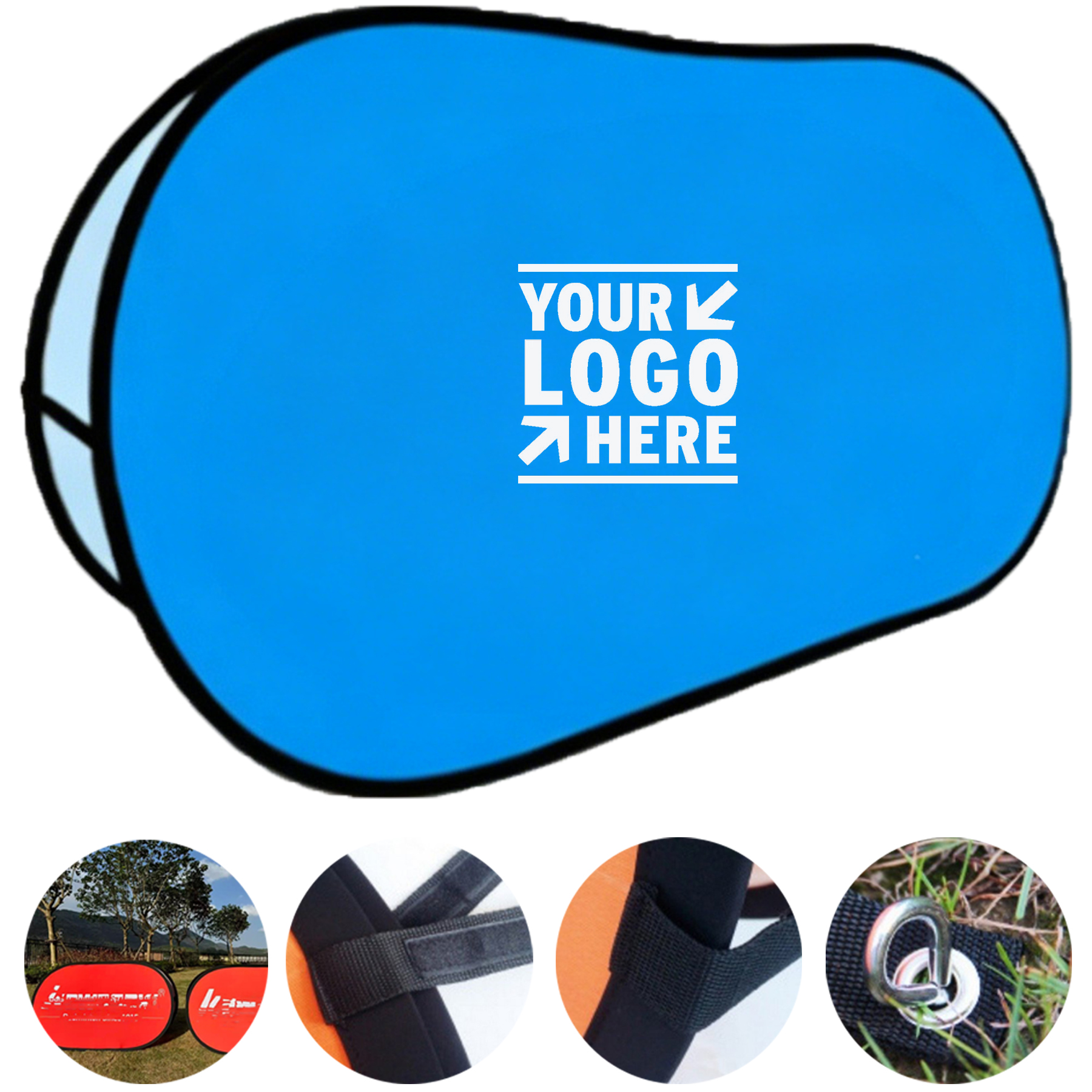 Large Foldable Double-Sided Stretch Fabric Display Sign