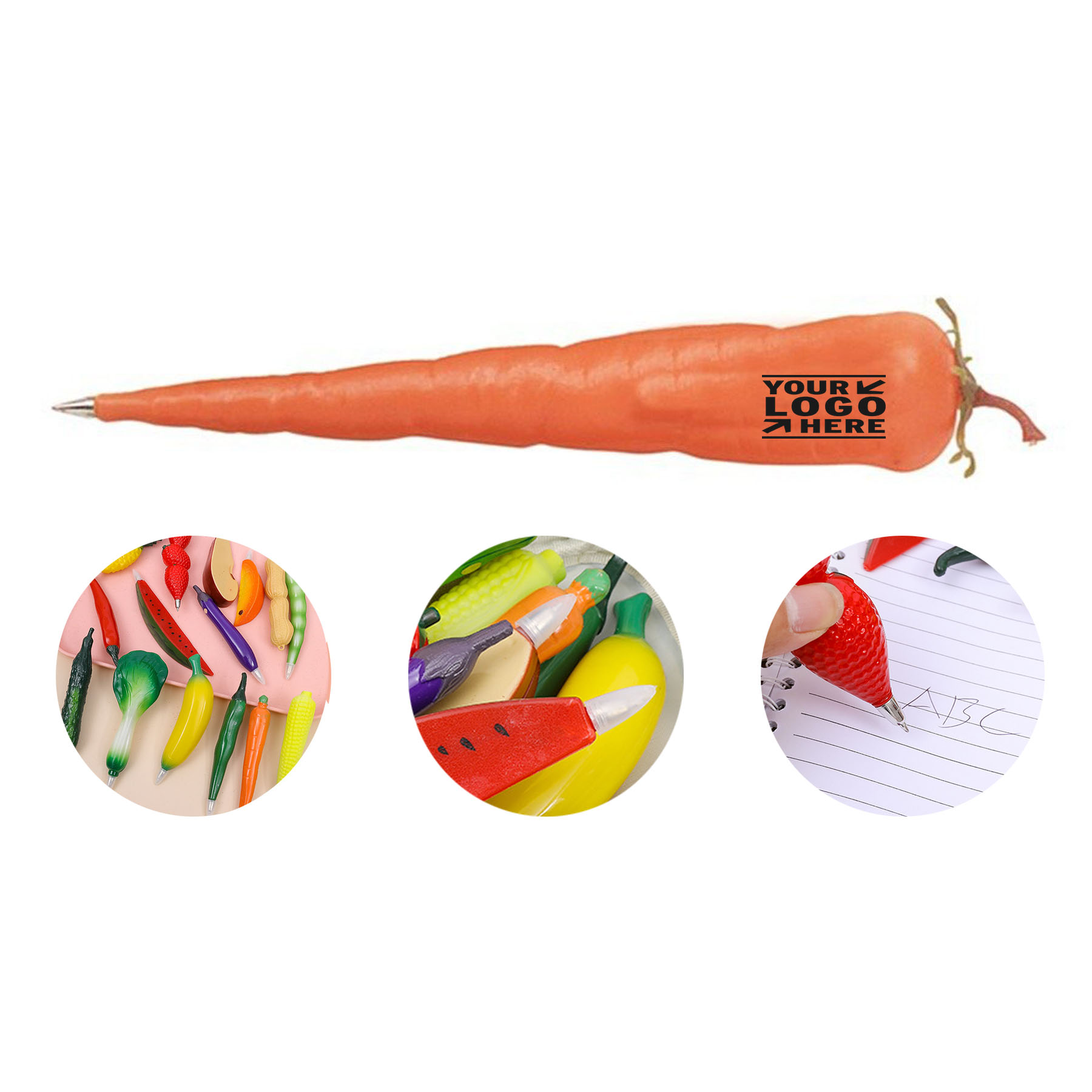 Carrot-Shaped Ballpoint Pen