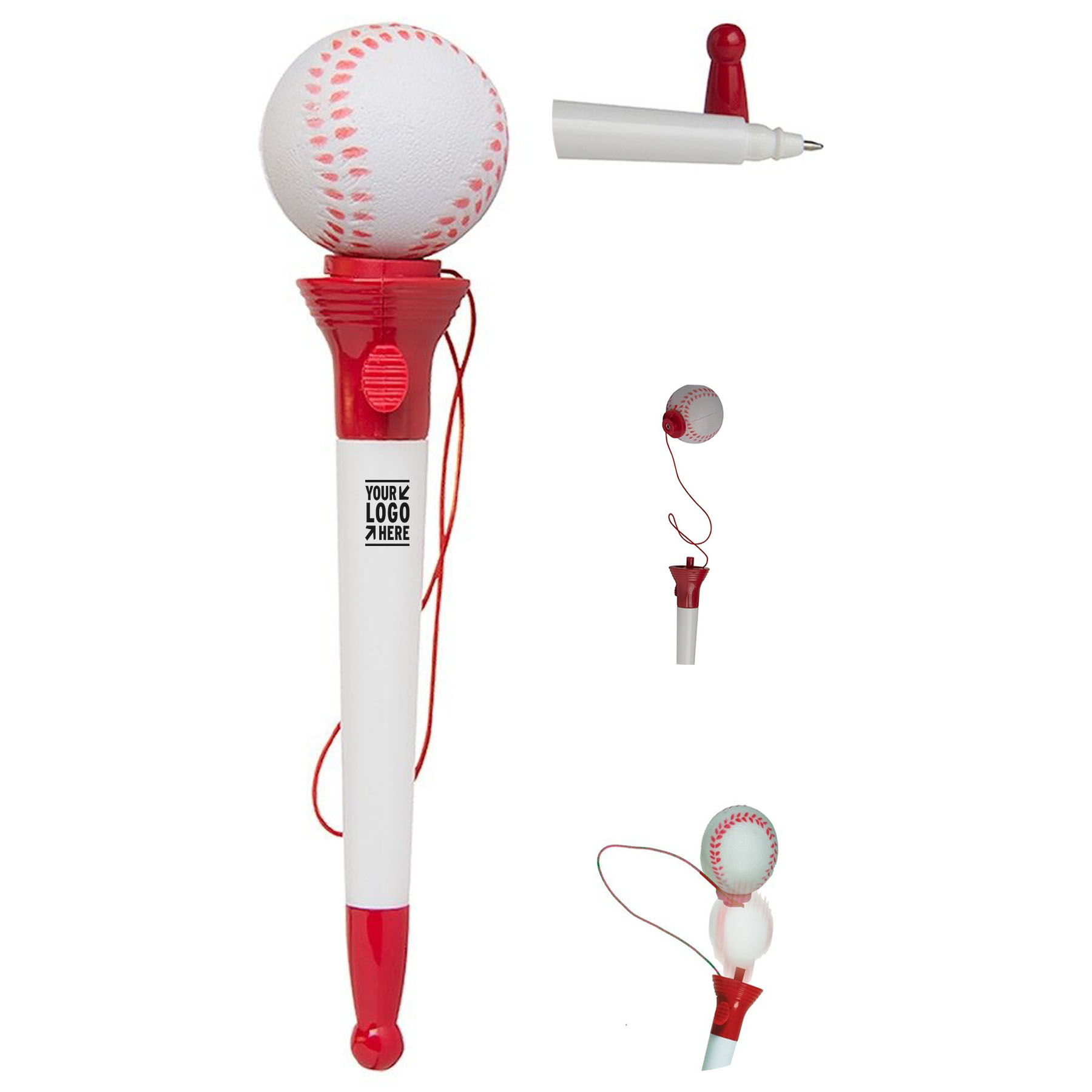 Sporty Pop-Top Ballpoint Pen