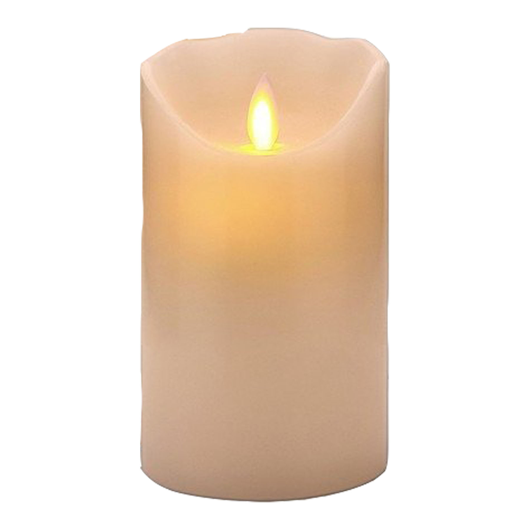 Ivory Flameless Pillar Candle Set with Remote 2