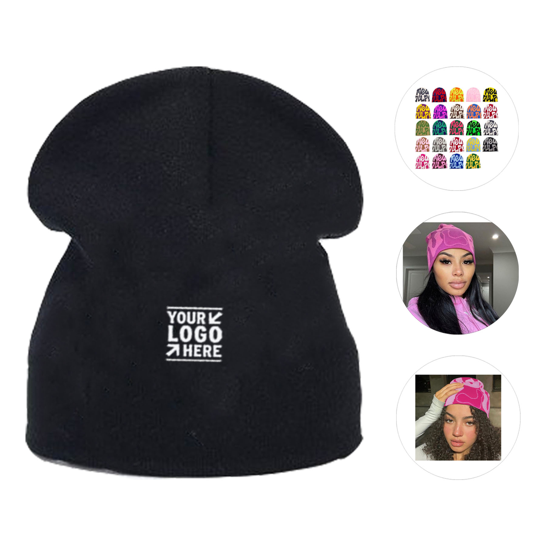 Personalized Jacquard Knit Beanie