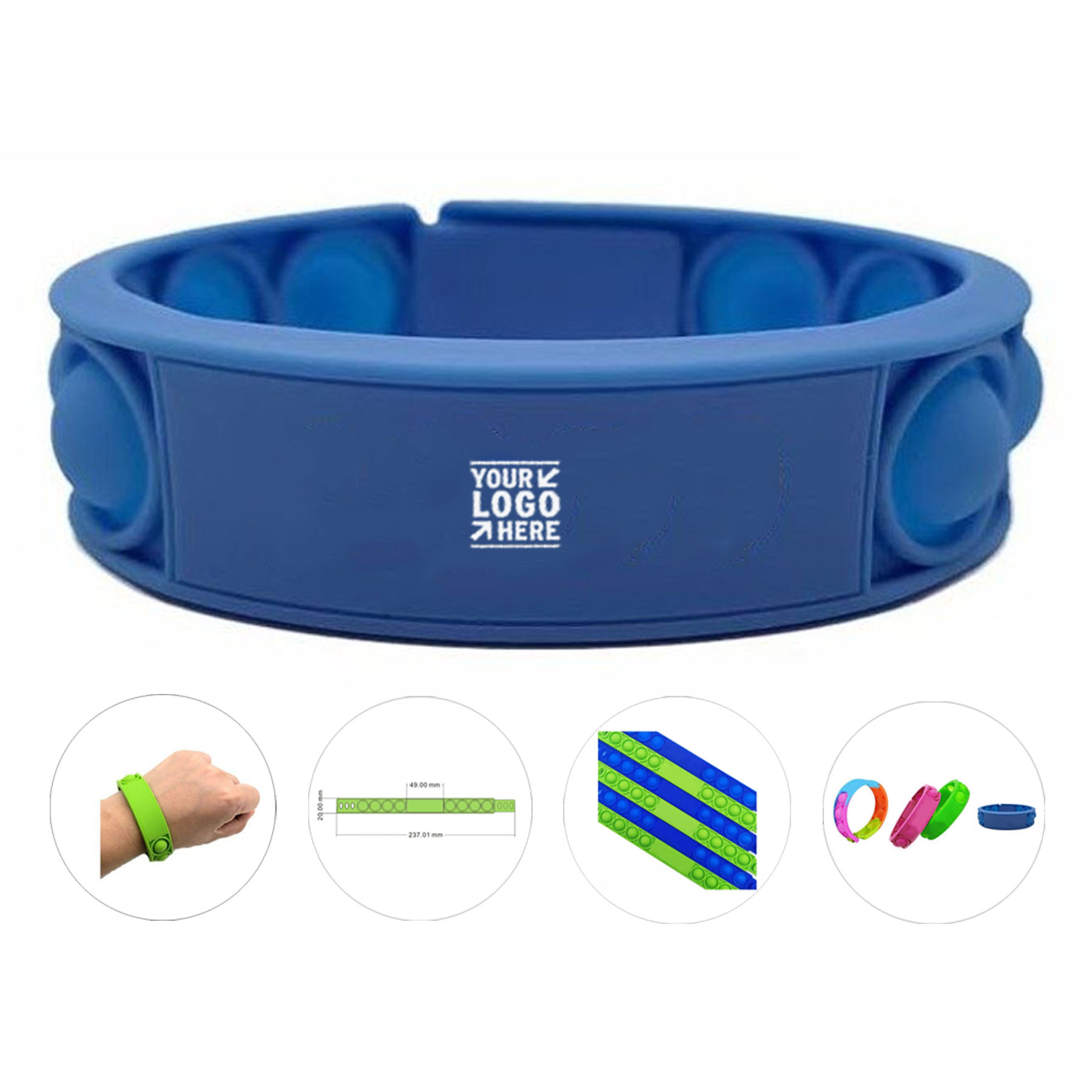 Calming Pop Bubble Wristband Sensory Toy