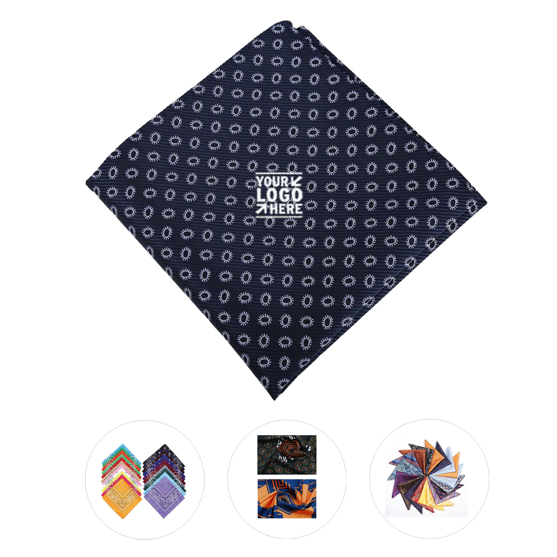 Custom Printed Polyester Handkerchief