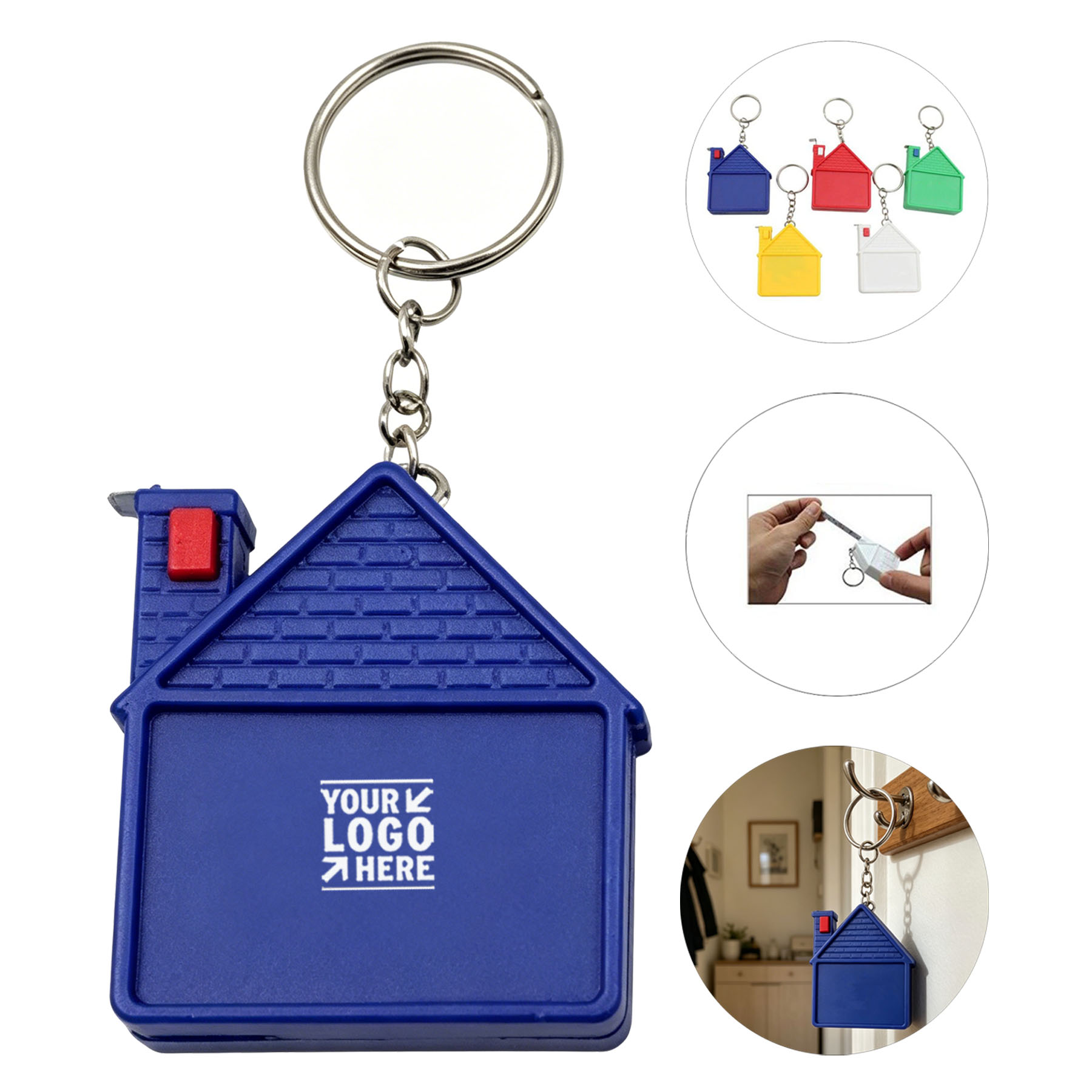 Compact Architectural Tape Keychain