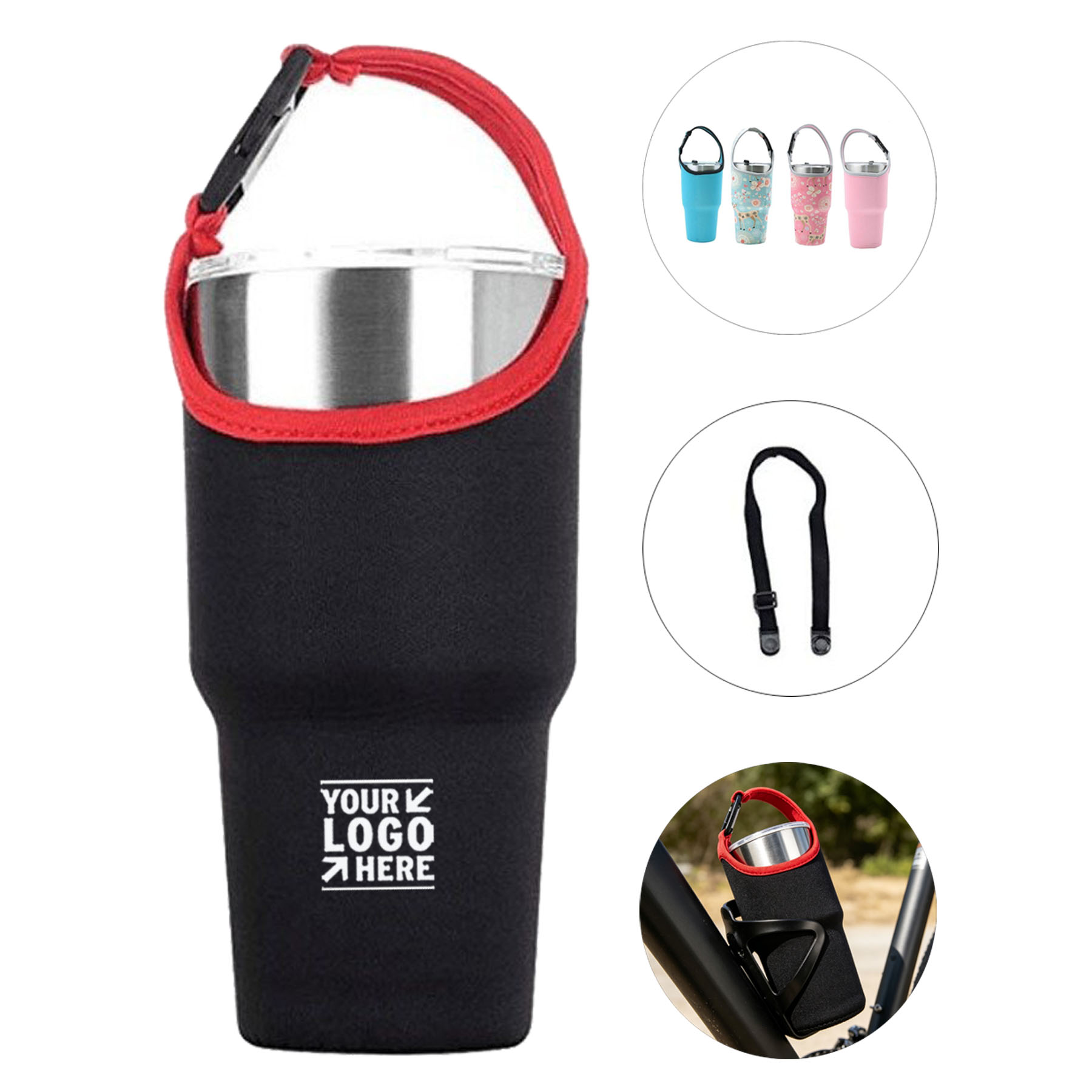 Insulated Beverage Sleeve with Handle