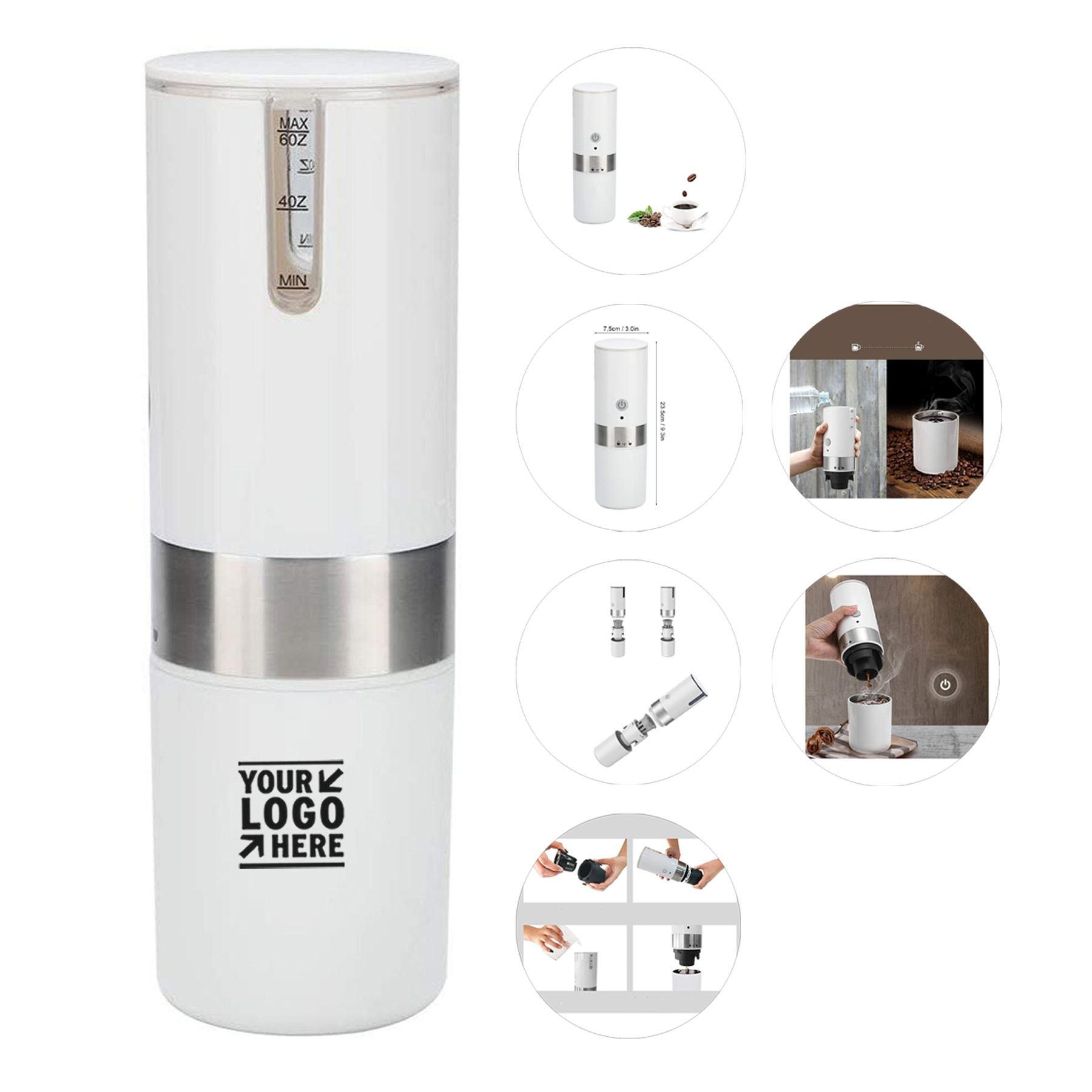 Compact USB Travel Coffee Brewer