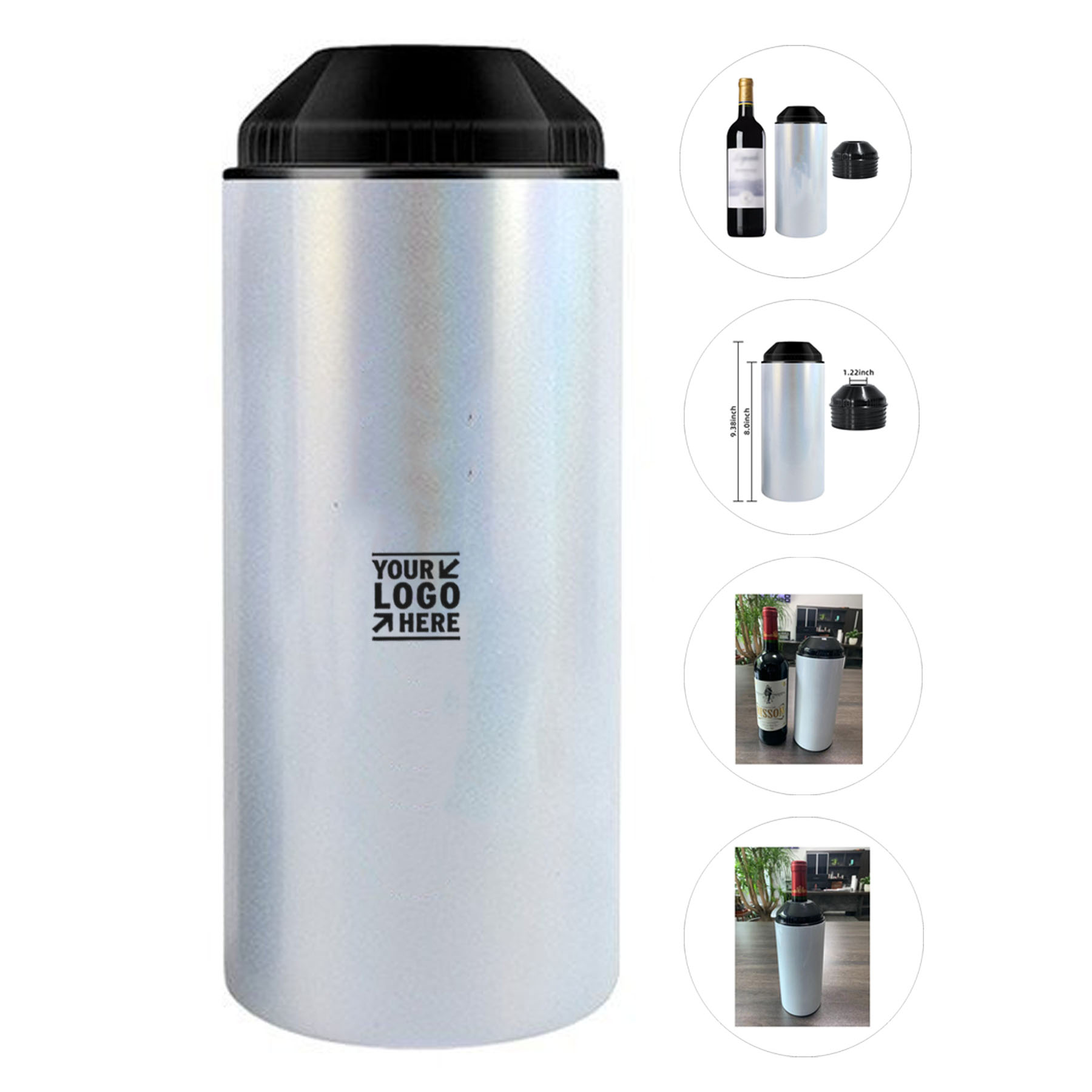 Elegant Stainless Steel Beverage Chiller