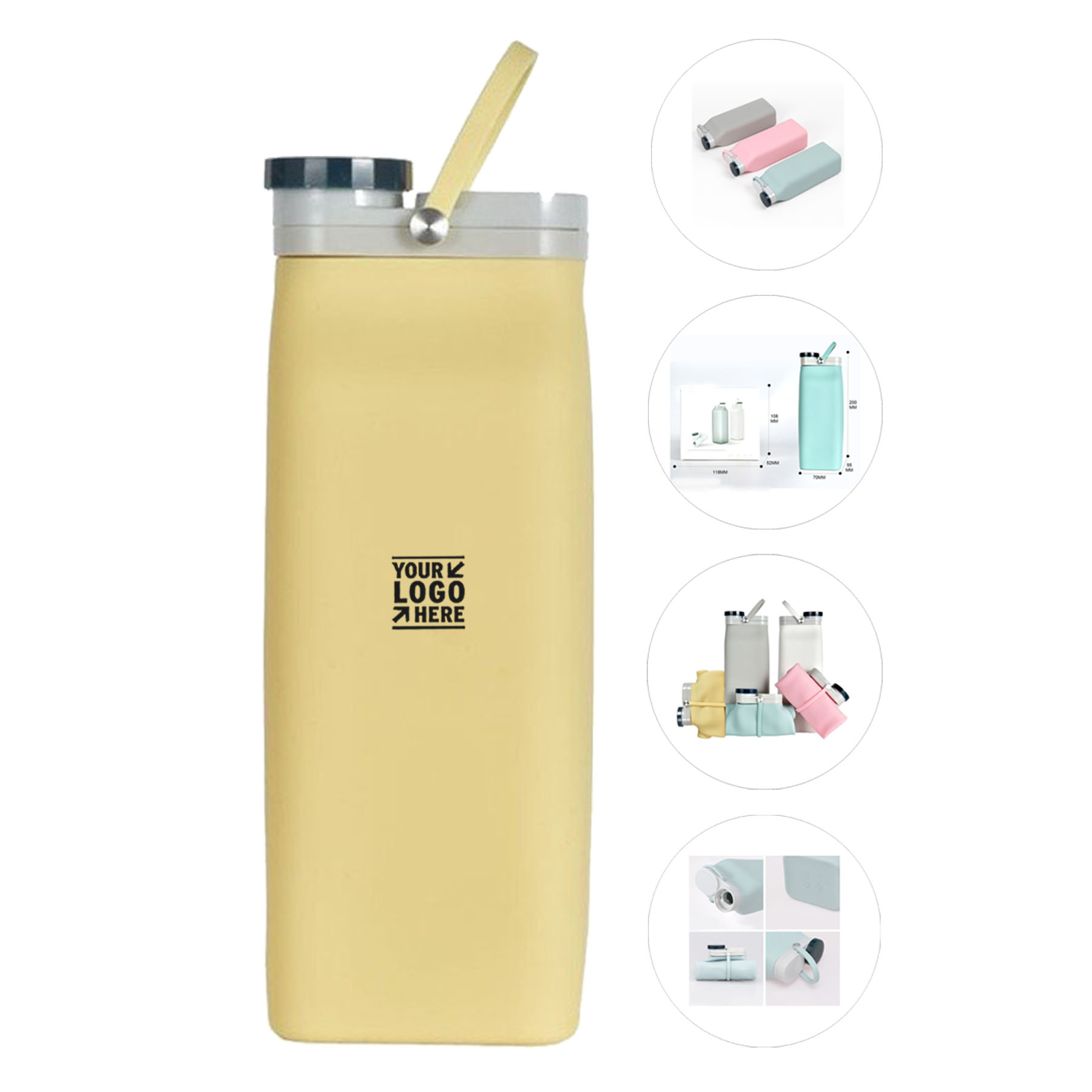 Collapsible Silicone Travel Bottle