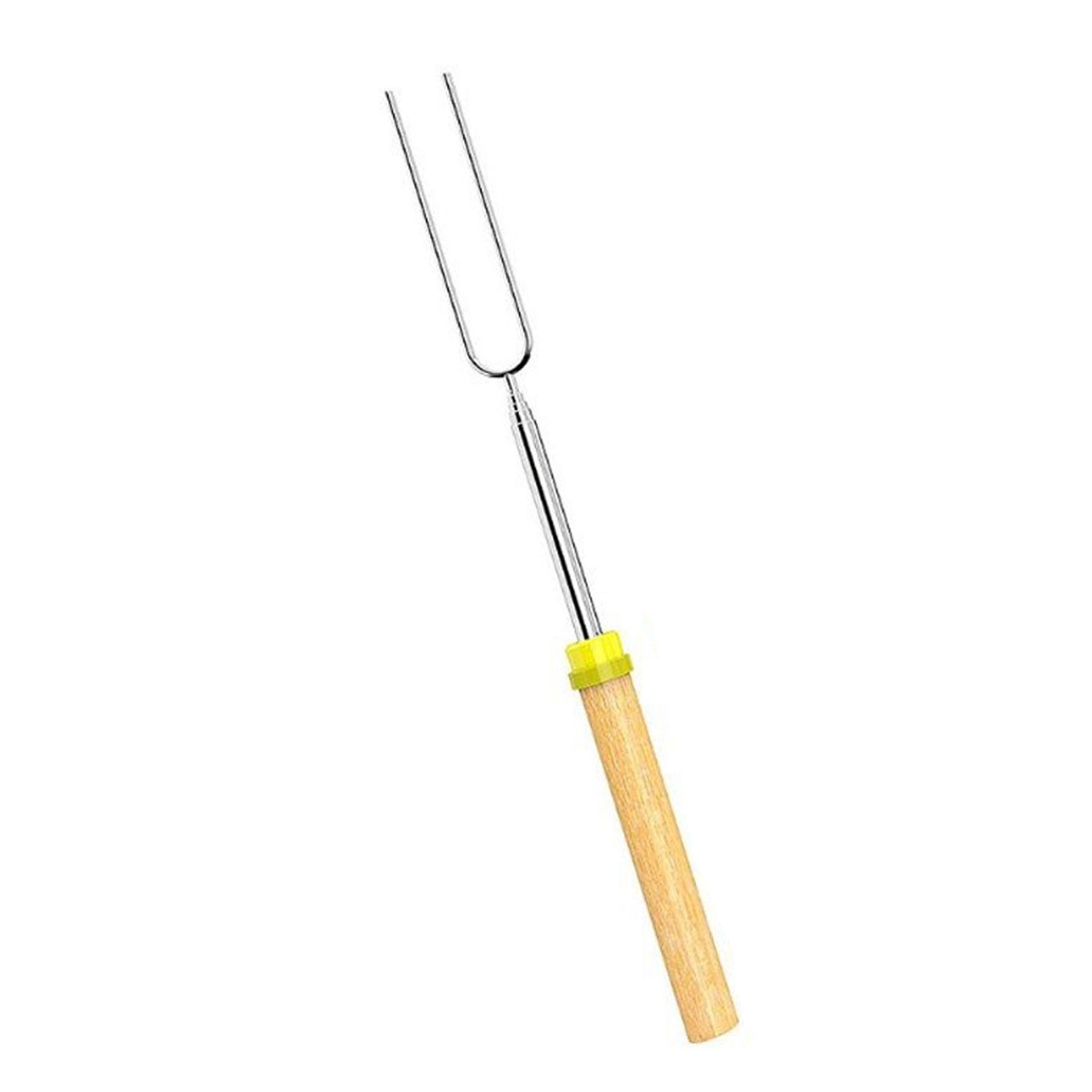 Adjustable Grilling Fork with Wooden Handle 2