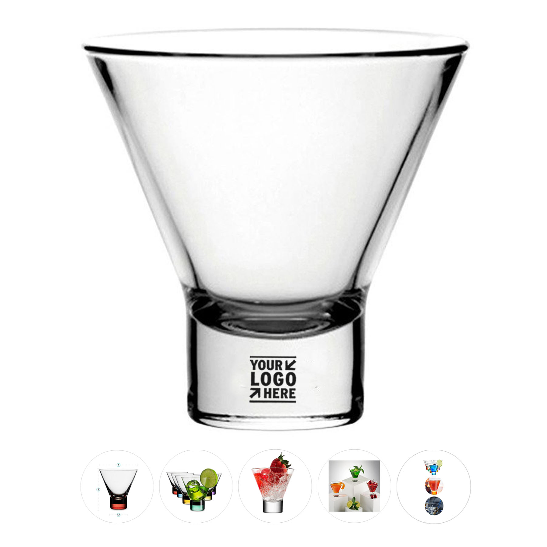 Classic Stemless Cocktail Glass