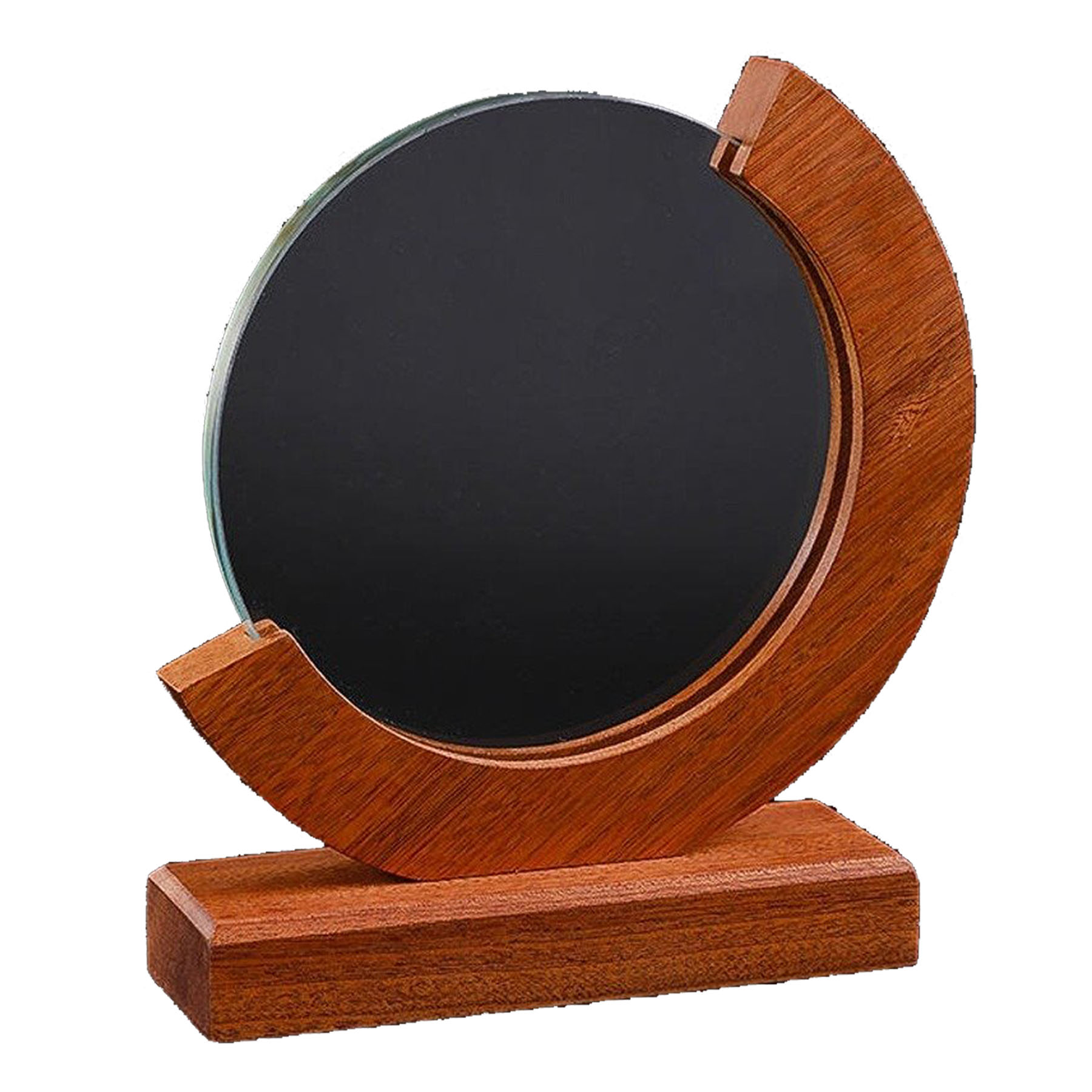 Personalized Crescent Crystal Award 2