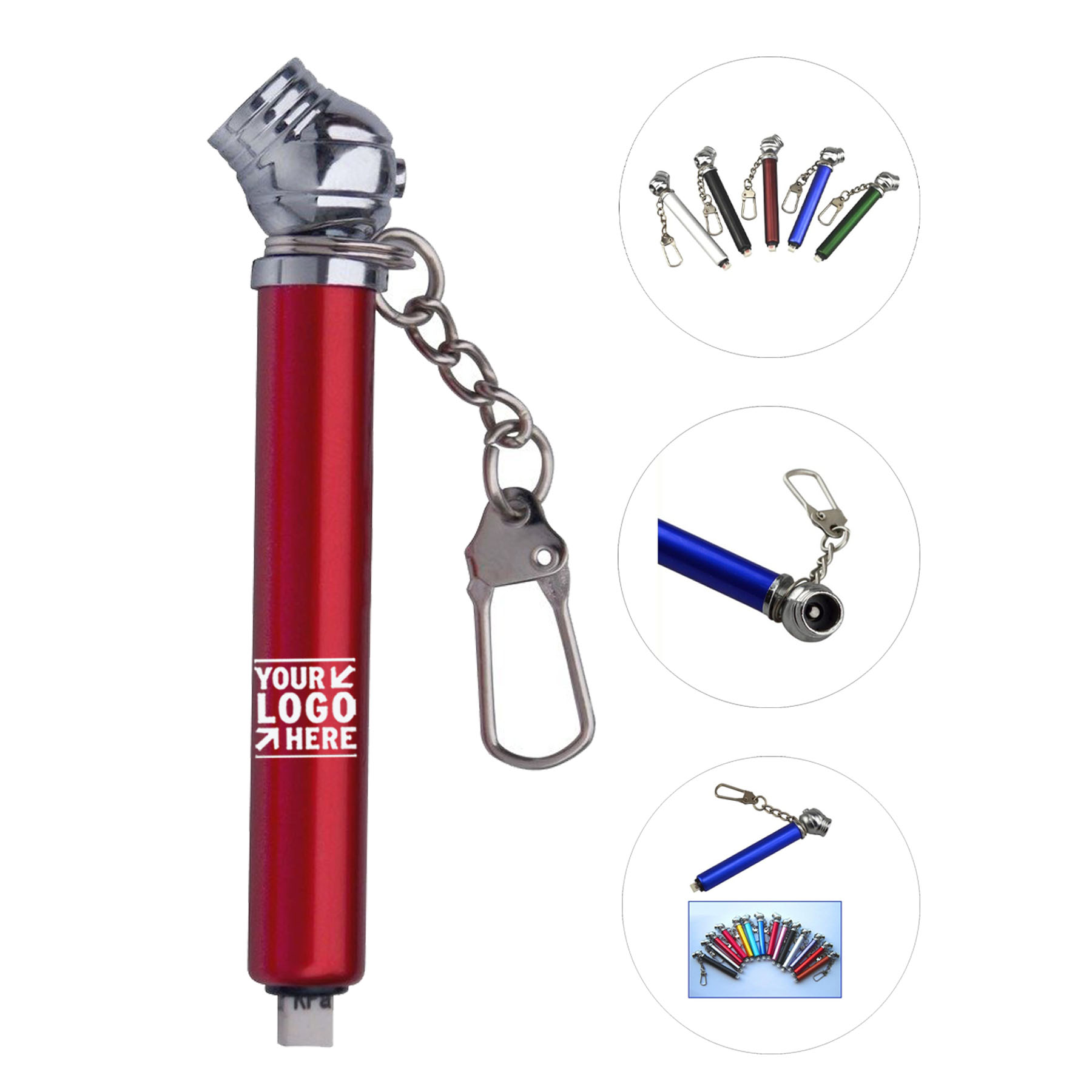 Compact Tire Pressure Gauge Keychain
