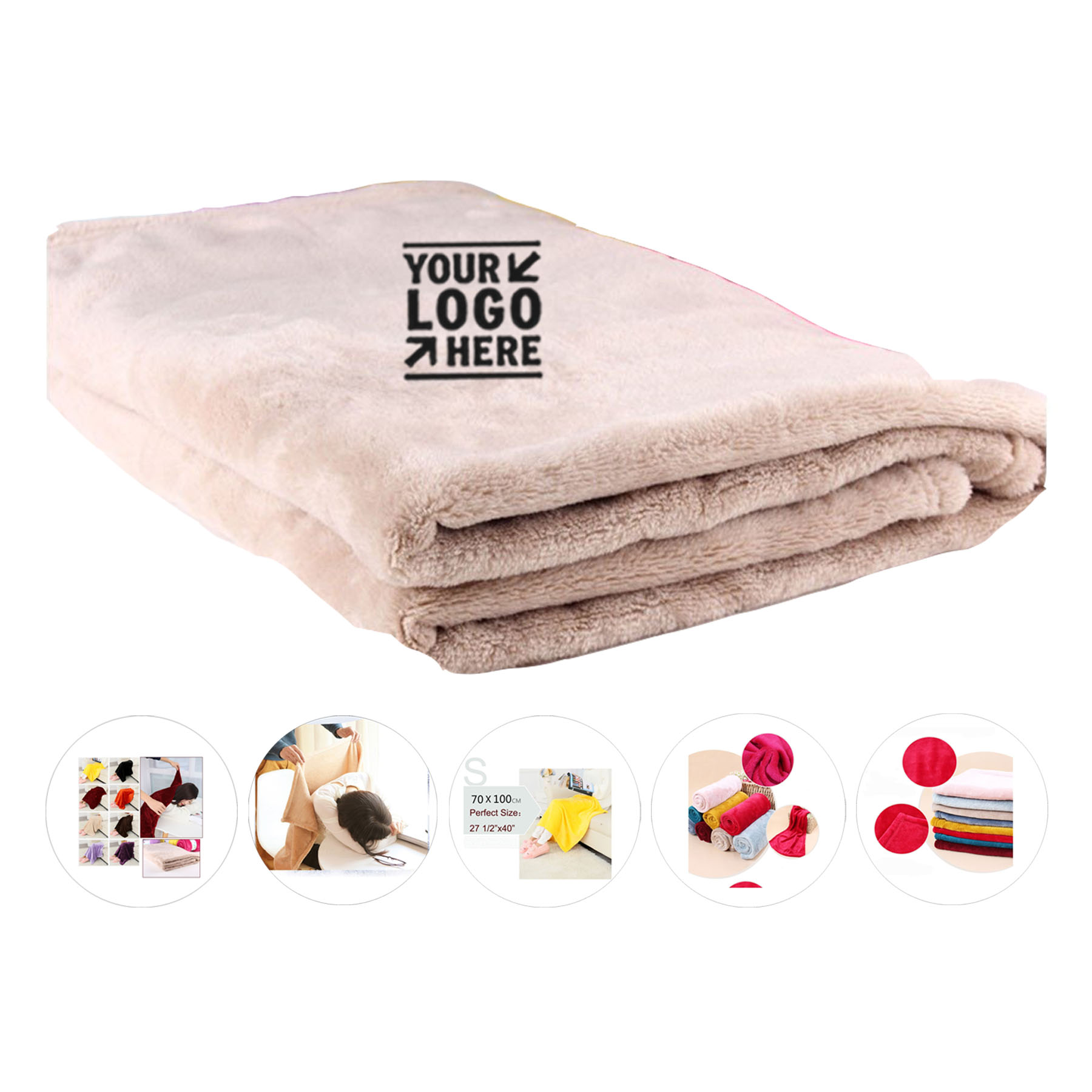 Personalized Plush Throw Blanket