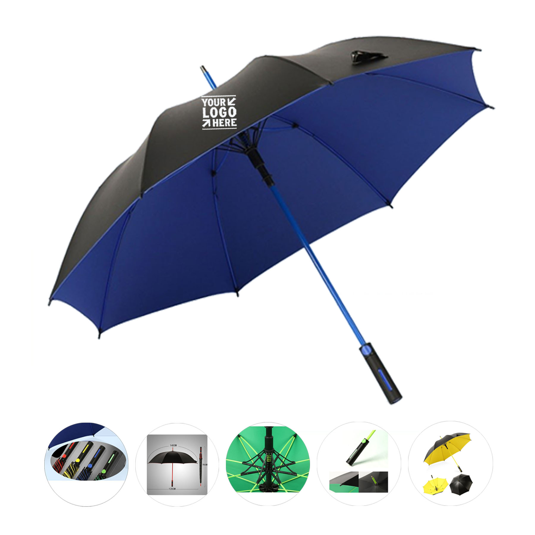 Premium Dual-Tone Windproof Golf Umbrella