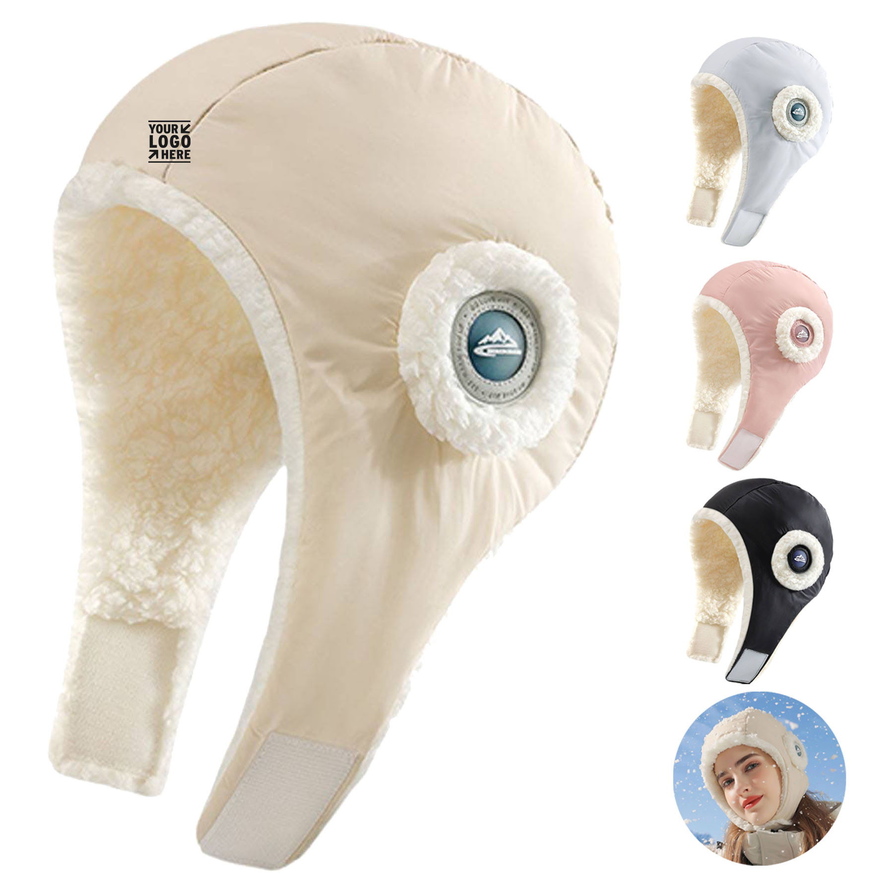 Insulated Winter Hat with Earmuffs