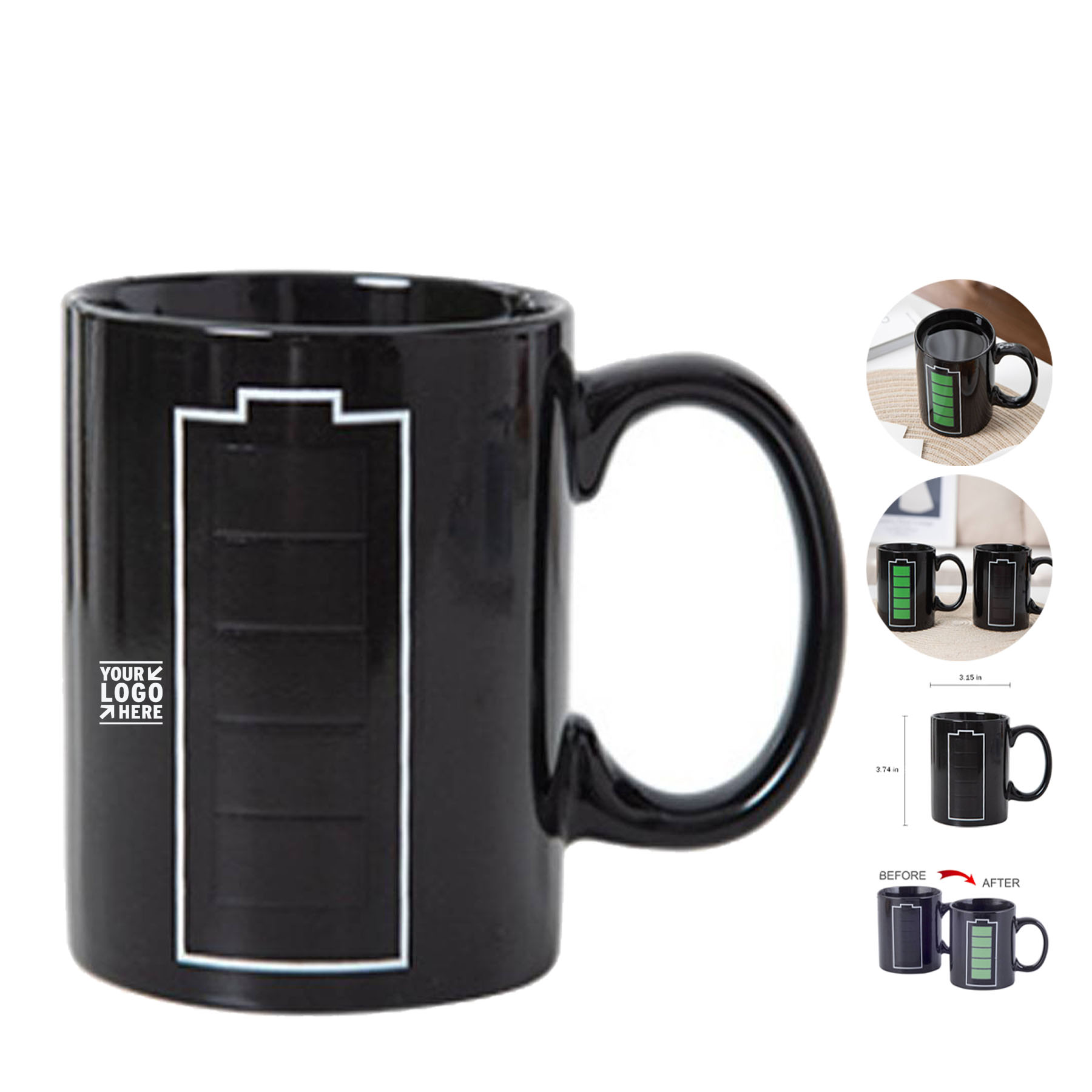 Thermo-Chromatic Ceramic Mug