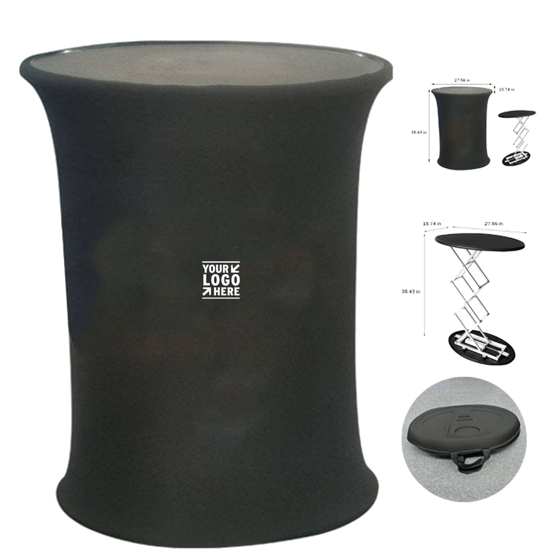 Portable Oval Display Counter
