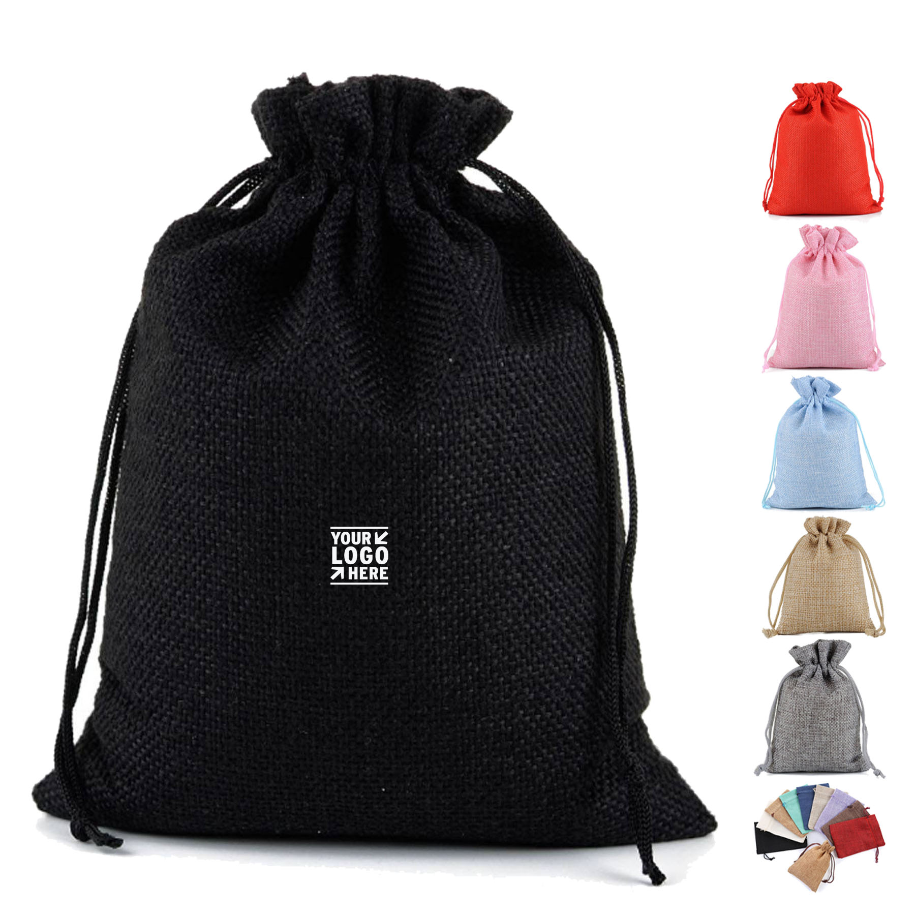 Natural Fiber Drawstring Gift Bag