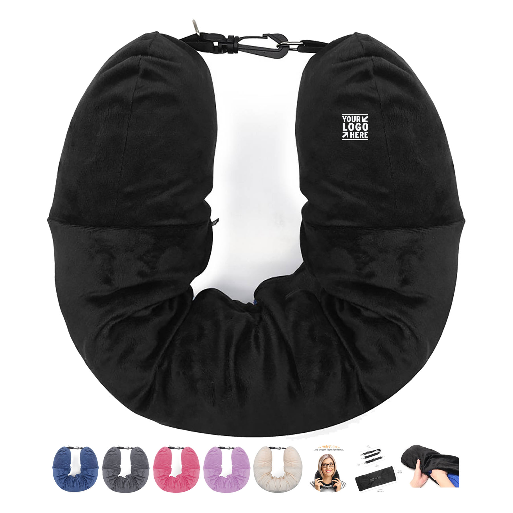 Versatile Travel Pillow with Removable Strap